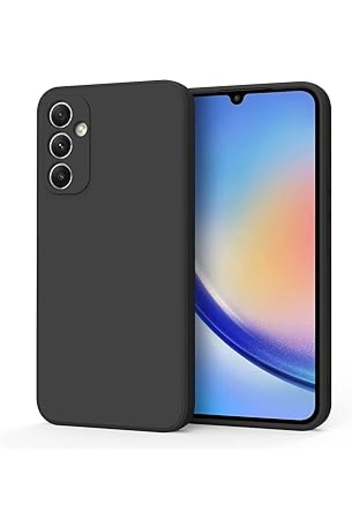 Pazarcan Happy Trend Samsung Galaxy A25 Uyumlu Lansman Liquid Silicone Kılıf Şok Emici Full Kasa Koruma Sağl