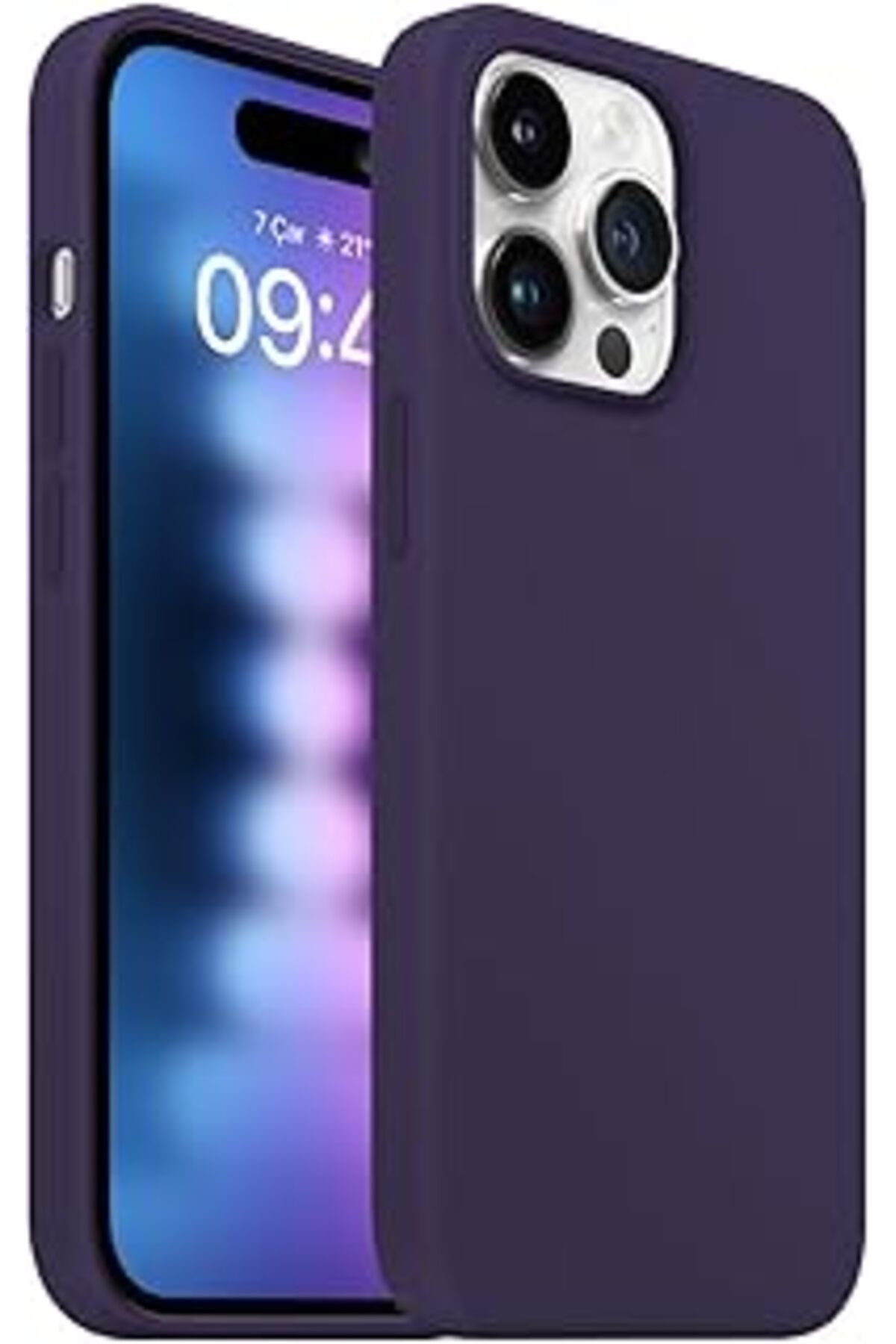 Pazarcan Buff Labs Buff Iphone 15 Pro Max Ile Uyumlu Rubber Fit Kılıf Silikon Kılıf, İpeksi Dokunuş Hisli, T