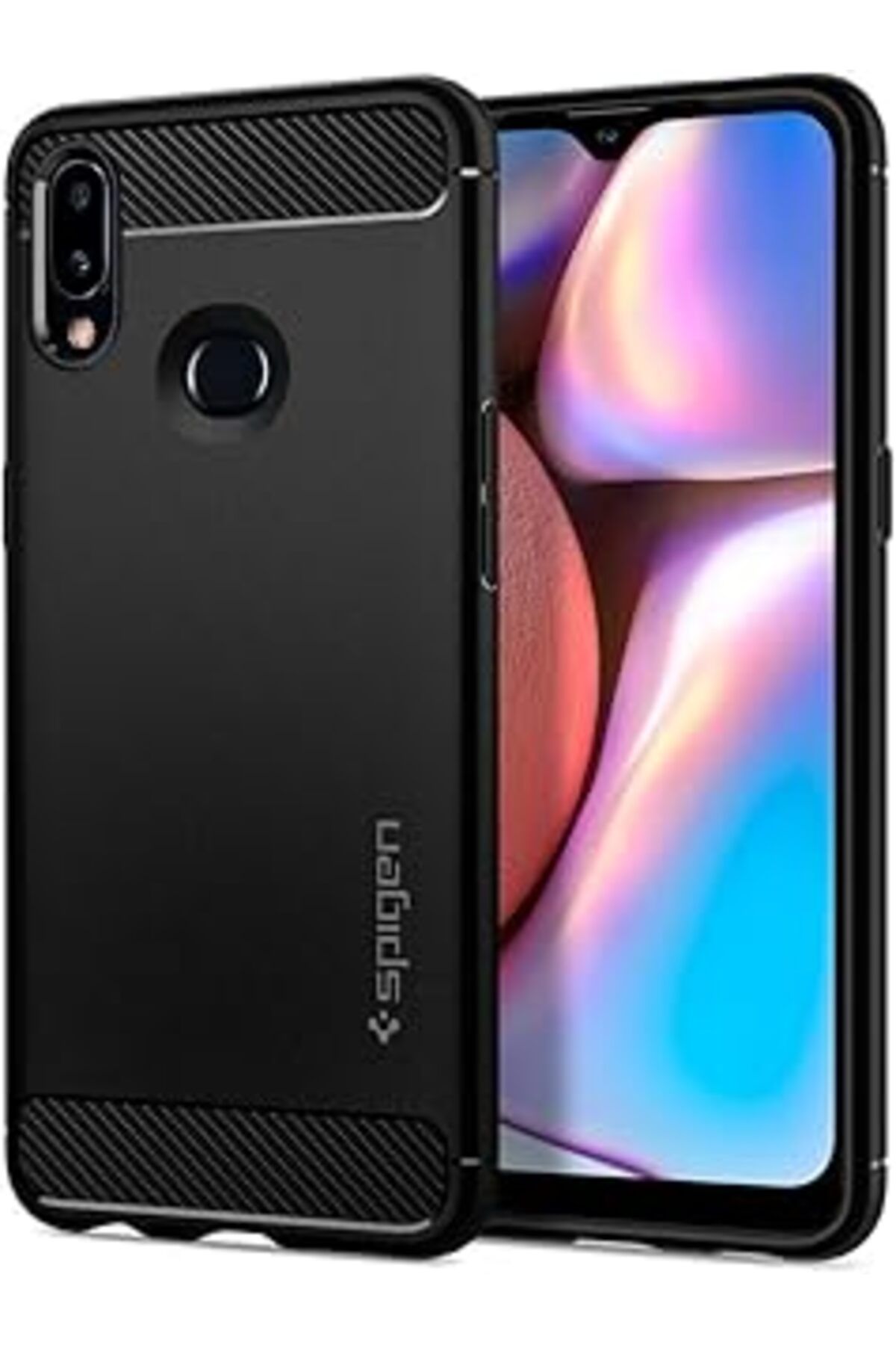 Pazarcan Galaxy A10S Kılıf Rugged Armor Matte Black - Acs00559