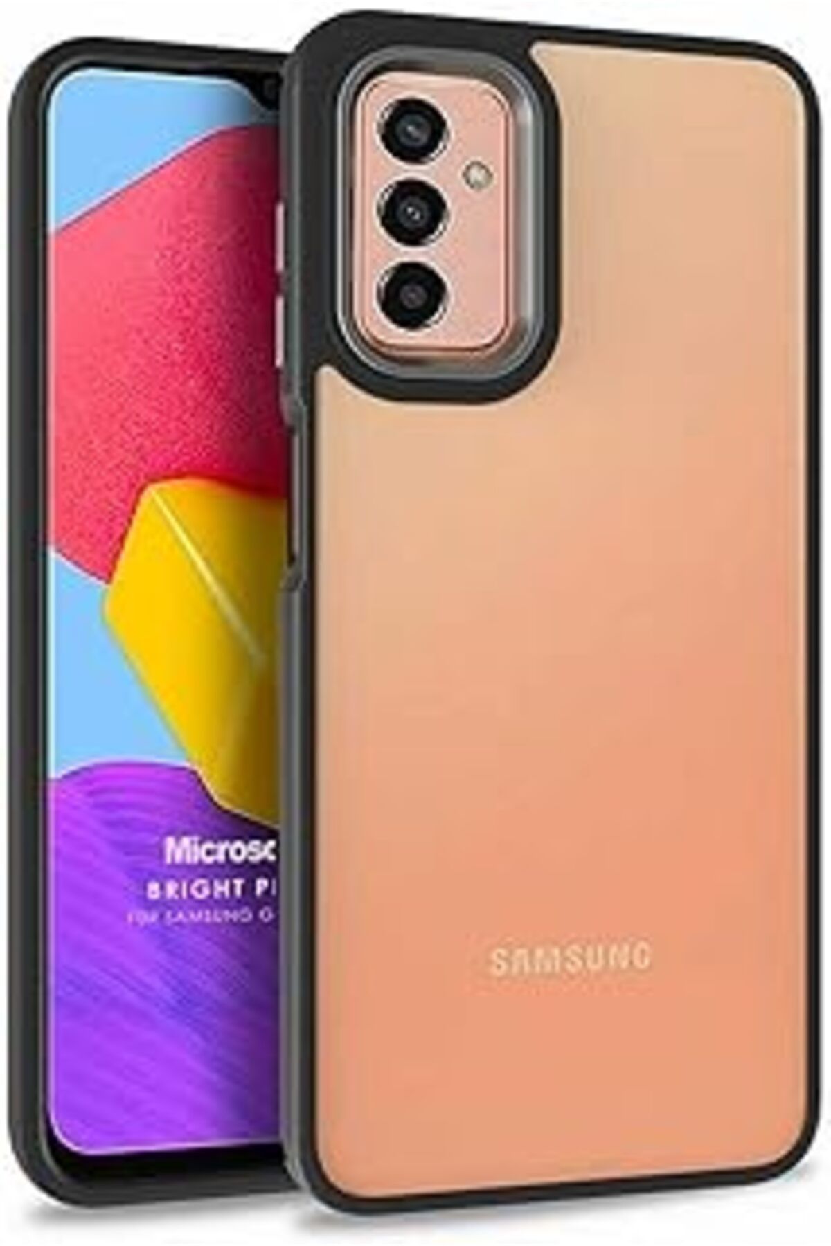 Karachil Microsonic Samsung Galaxy M23 Için Kılıf Bright Planet Siyah [Galaxy M23 Ile Uyumlu Kılıf - Siyah]