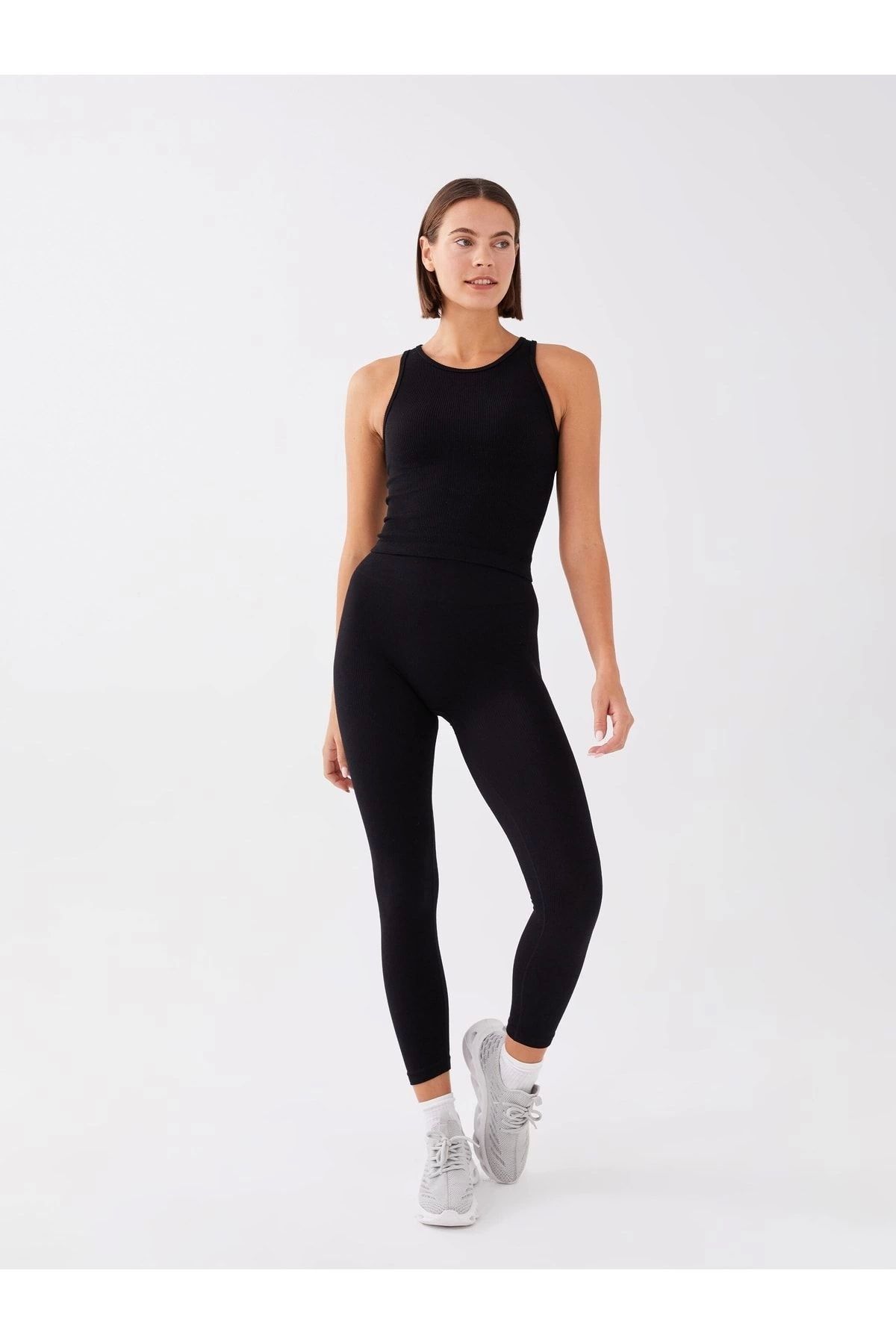 LC Waikiki LCWAIKIKI Kadın Beli Lastikli Düz Dikişsiz Spor Tayt