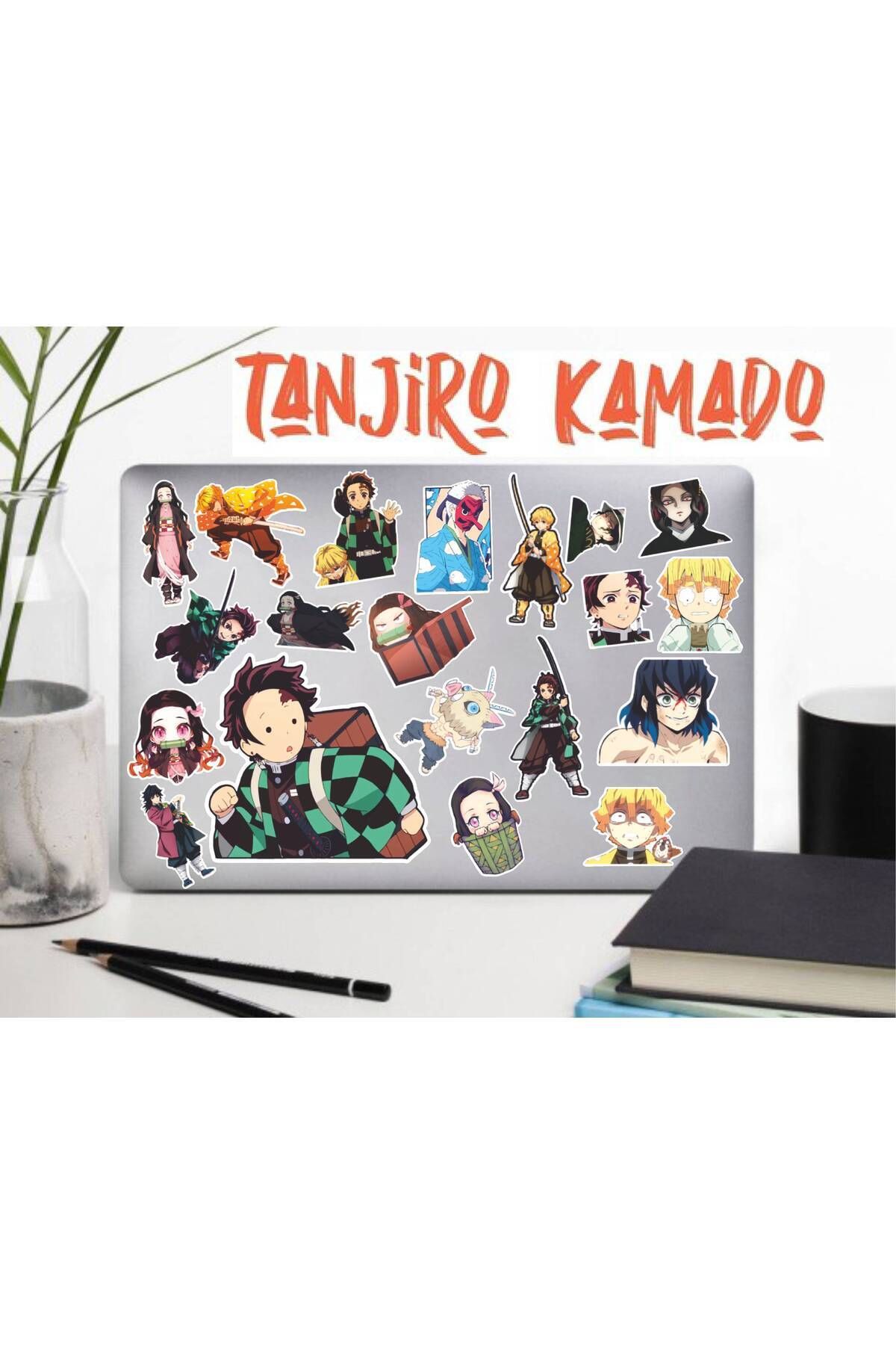 MS Major Selection Tanjiro Kamado Sticker Telefon Laptop Notebook Tablet Defter Matara Sticker Etiket