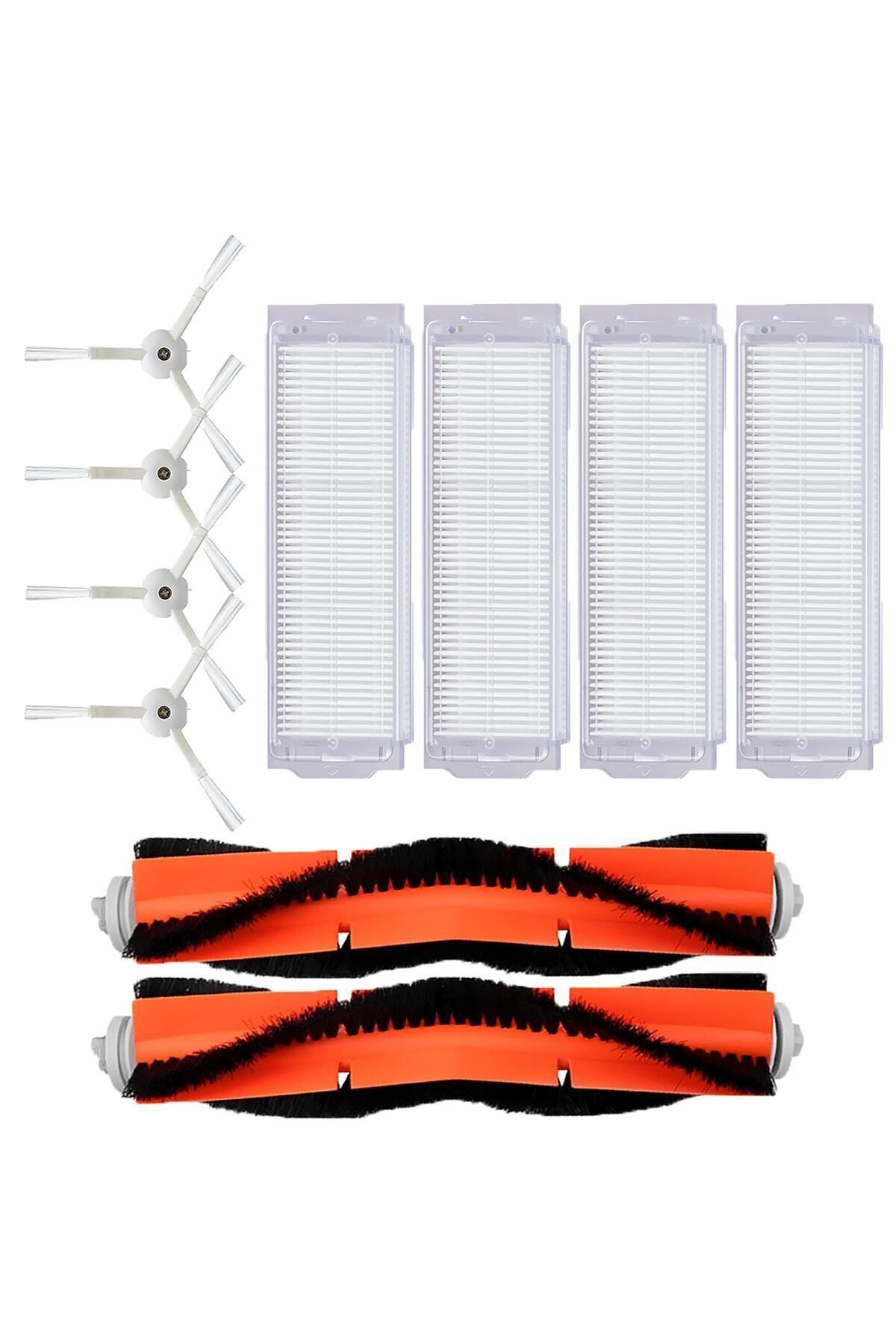teknotrust Turuncu Yedek Set Xiaomi Vakum Mop 2 (mjst1s) uyumlu, yüksek performansli temizleme seti