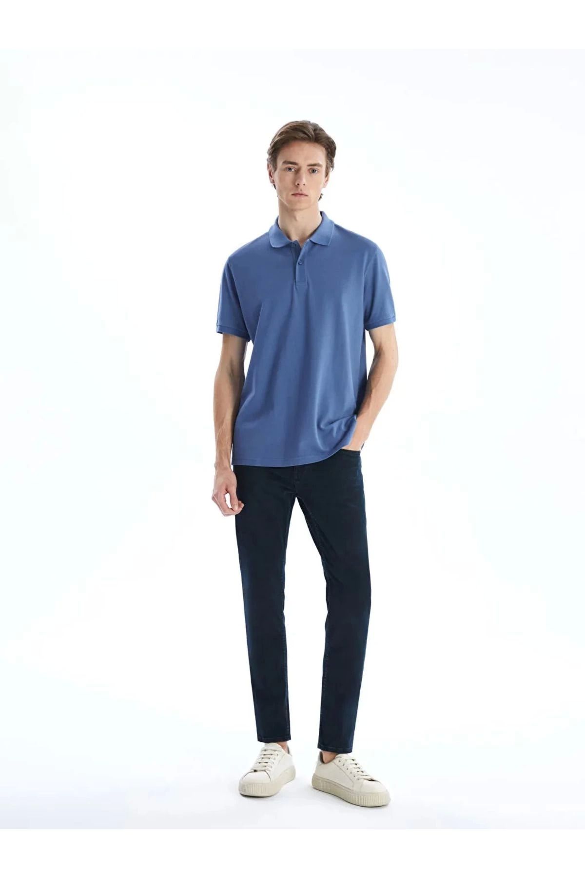 LC Waikiki LCWAIKIKI Classic Yeşil Polo Yaka Kısa Kollu Pike Erkek Tişört