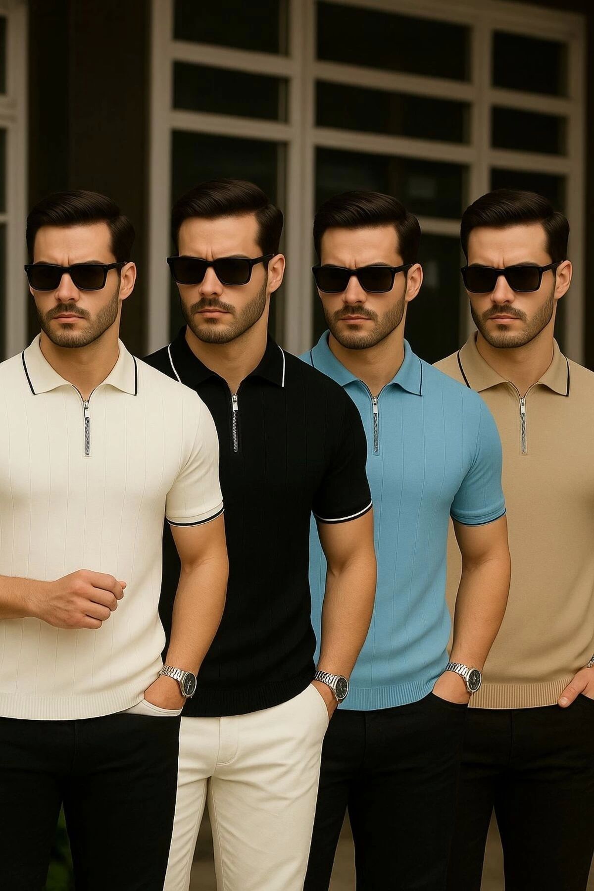 LC Waikiki LC 4'lü Avantajlı Premium Kalite Özel Tasarım Erkek Şık ve Tarz Yeni Sezon Triko Tişört