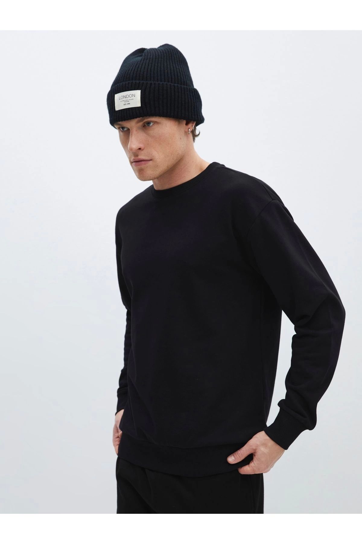 LC Waikiki LCWAIKIKI Bisiklet Yaka Uzun Kollu Erkek Sweatshirt