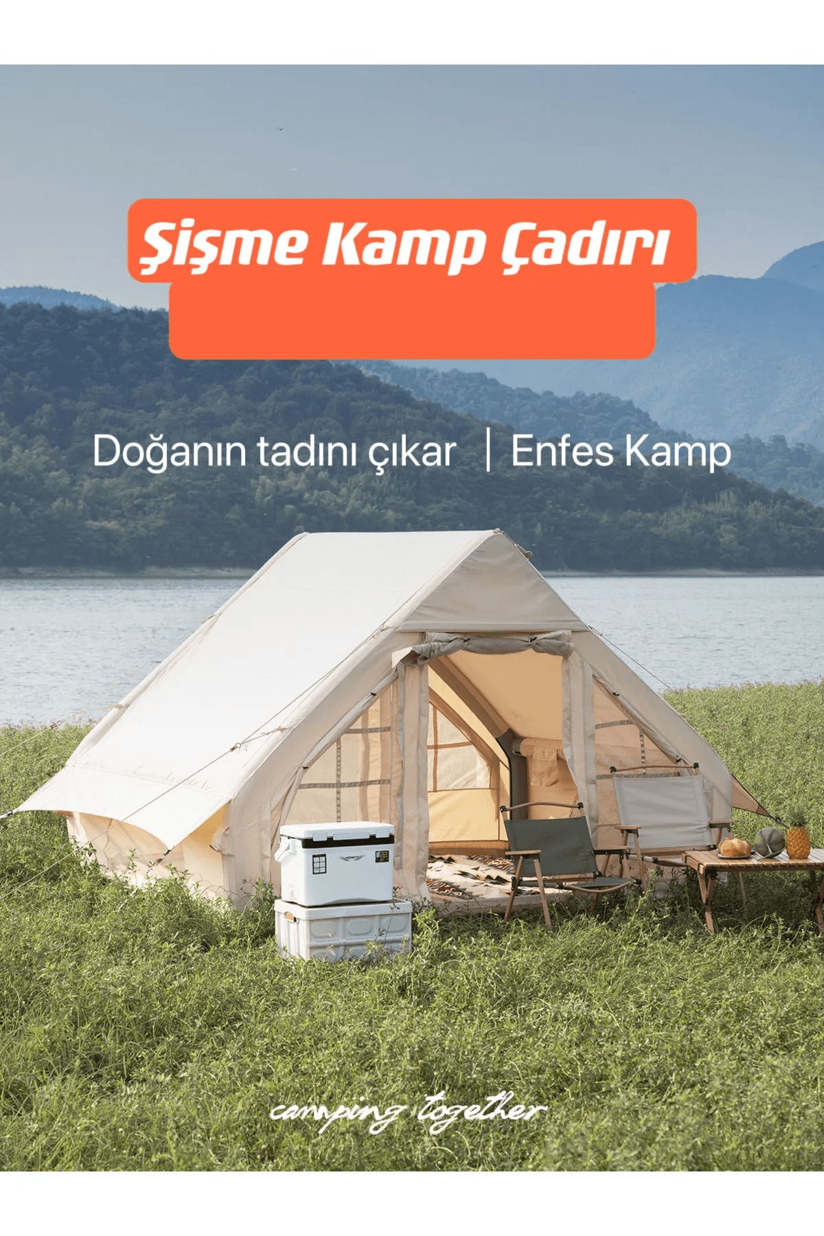 SHUFA 6 Metrekare Otomatik Şişme Çadır 300*200*210cm