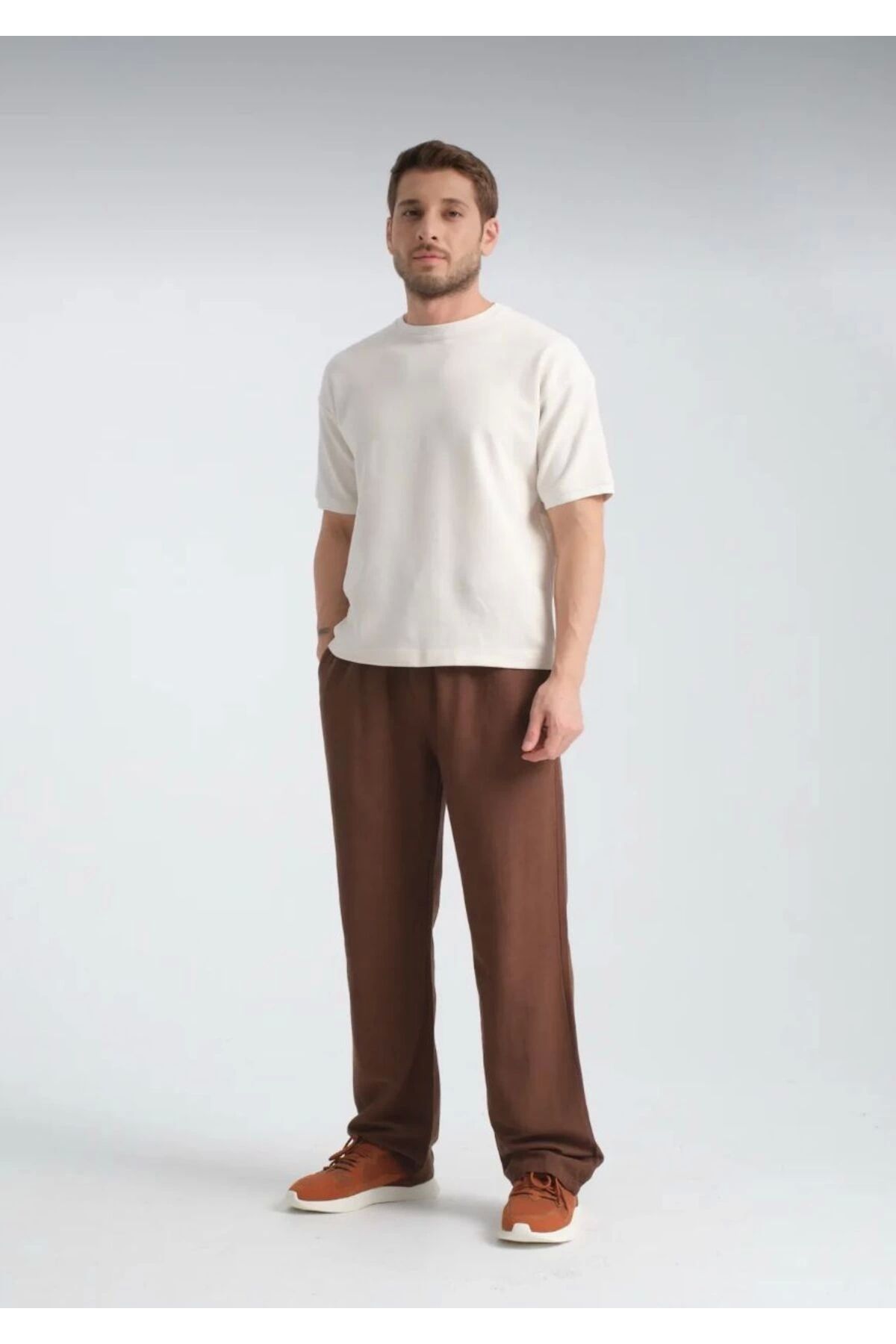 LC Waikiki LCWAIKIKI Rahat Erkek Keten Baggy Pantolon