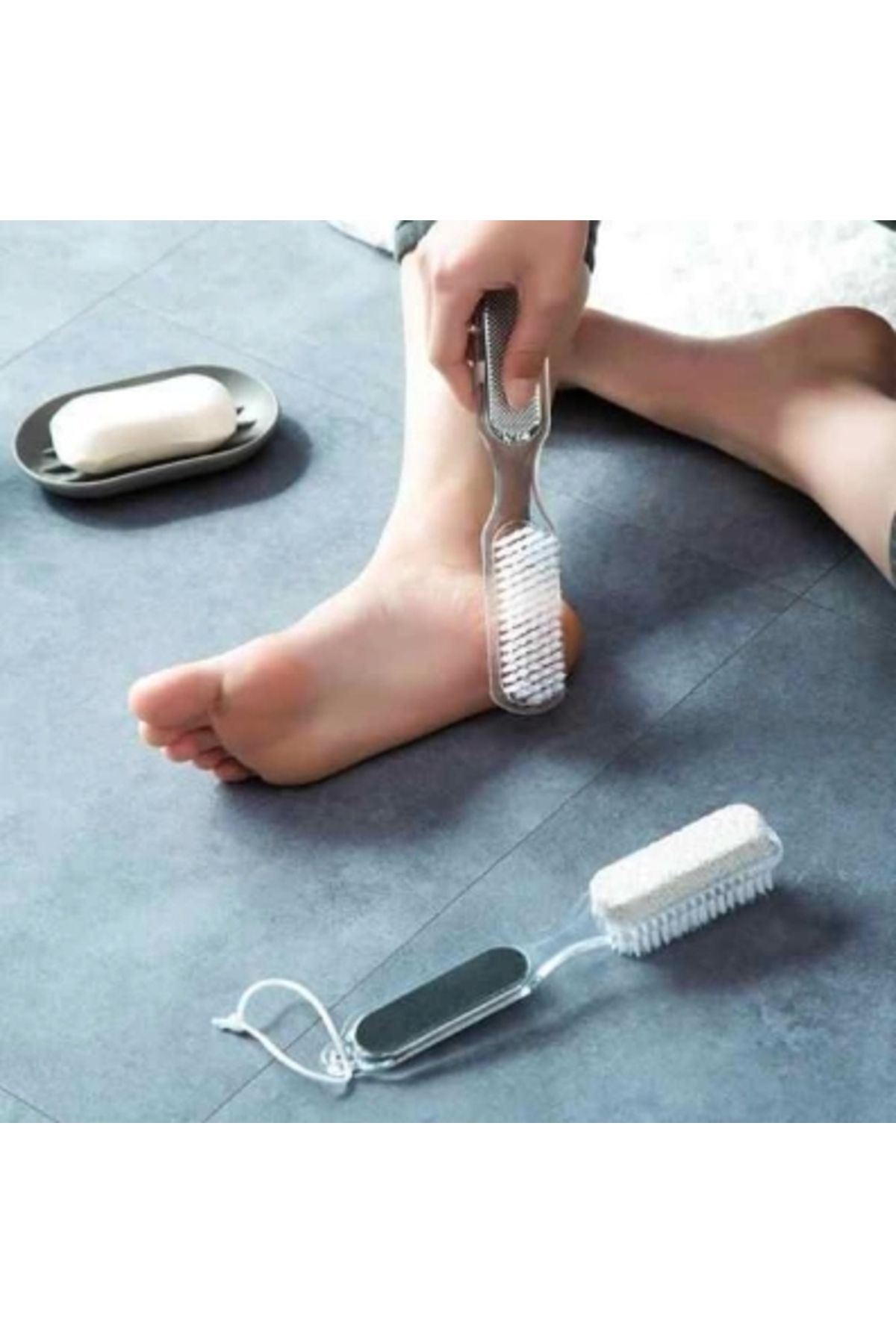 Nemere 4 Step Pedicure Paddle Bzd-228 4ın1 Fırçalı Topuk Taşı