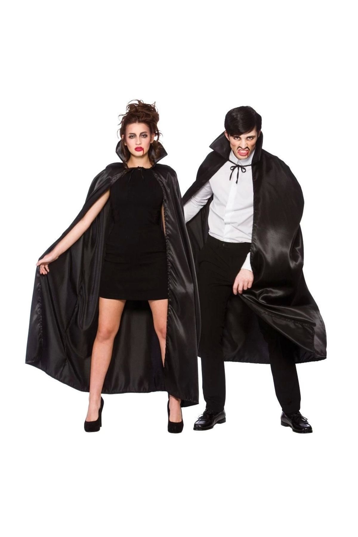 Nemere Siyah Renk Yakalı Halloween Pelerini 120 cm