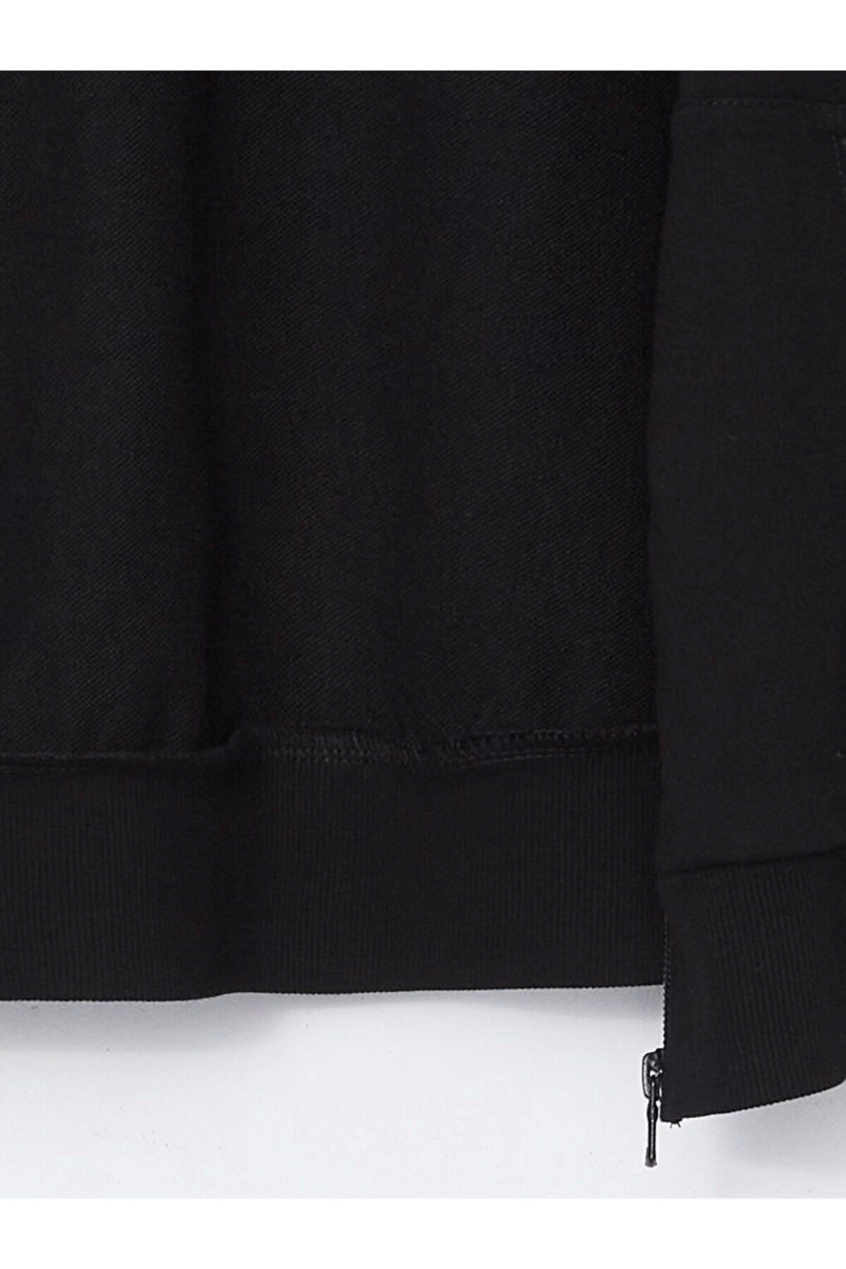 LC Waikiki  LCWAIKIKI Modest Kapüşonlu Oversize Kadın Fermuarlı Sweatshirt - Görsel 3