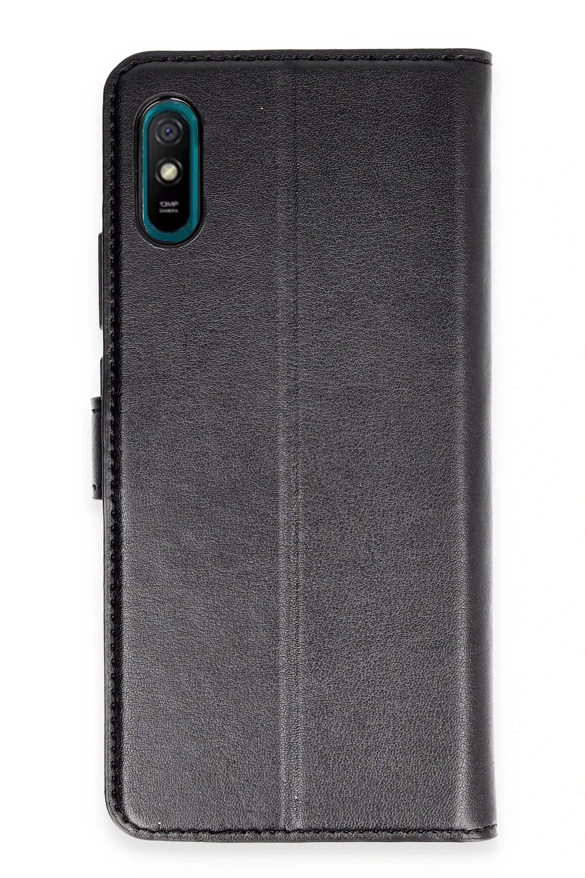 CepteToptan Newface Xiaomi Redmi 9A Kılıf Trend S Plus Kapaklı Kılıf - Siyah