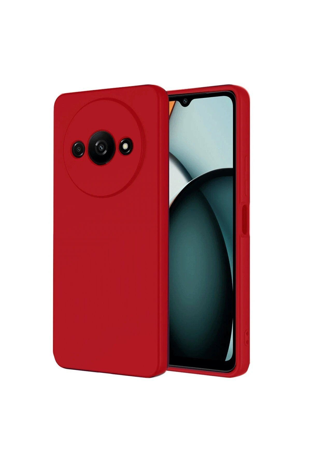 CepteToptan Newface Realme C61 Kılıf First Silikon - Kırmızı