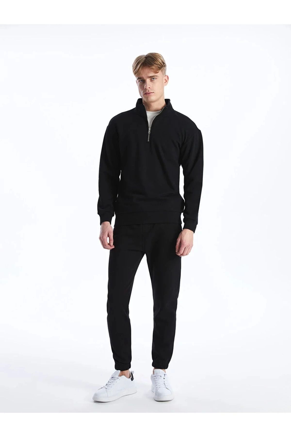 LC Waikiki LCWAIKIKI Casual Dik Yaka Uzun Kollu Erkek Sweatshirt