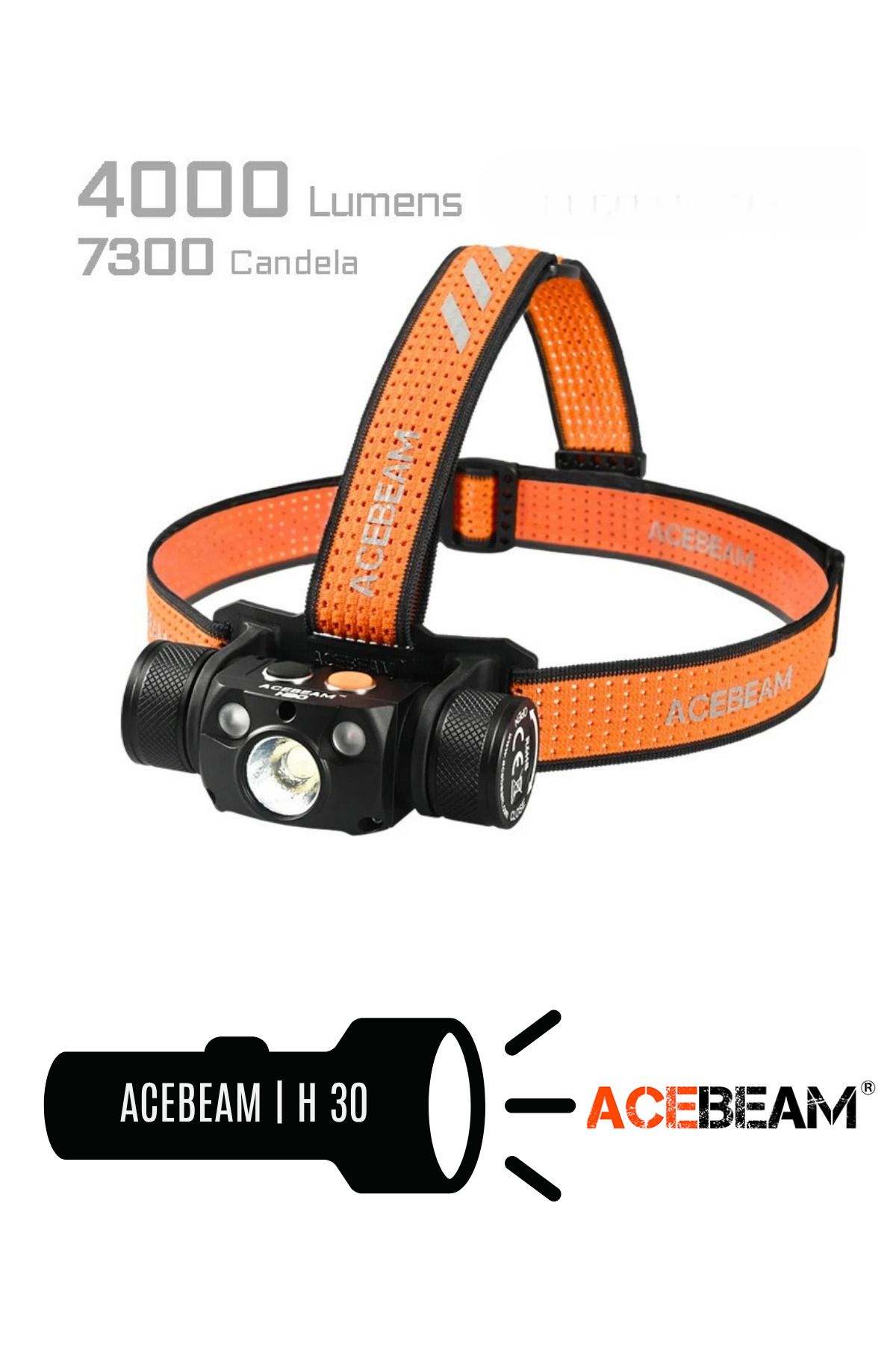 ACEBEAM H30 USB-C Şarj Edilebilir Kafa Lambası - Fener