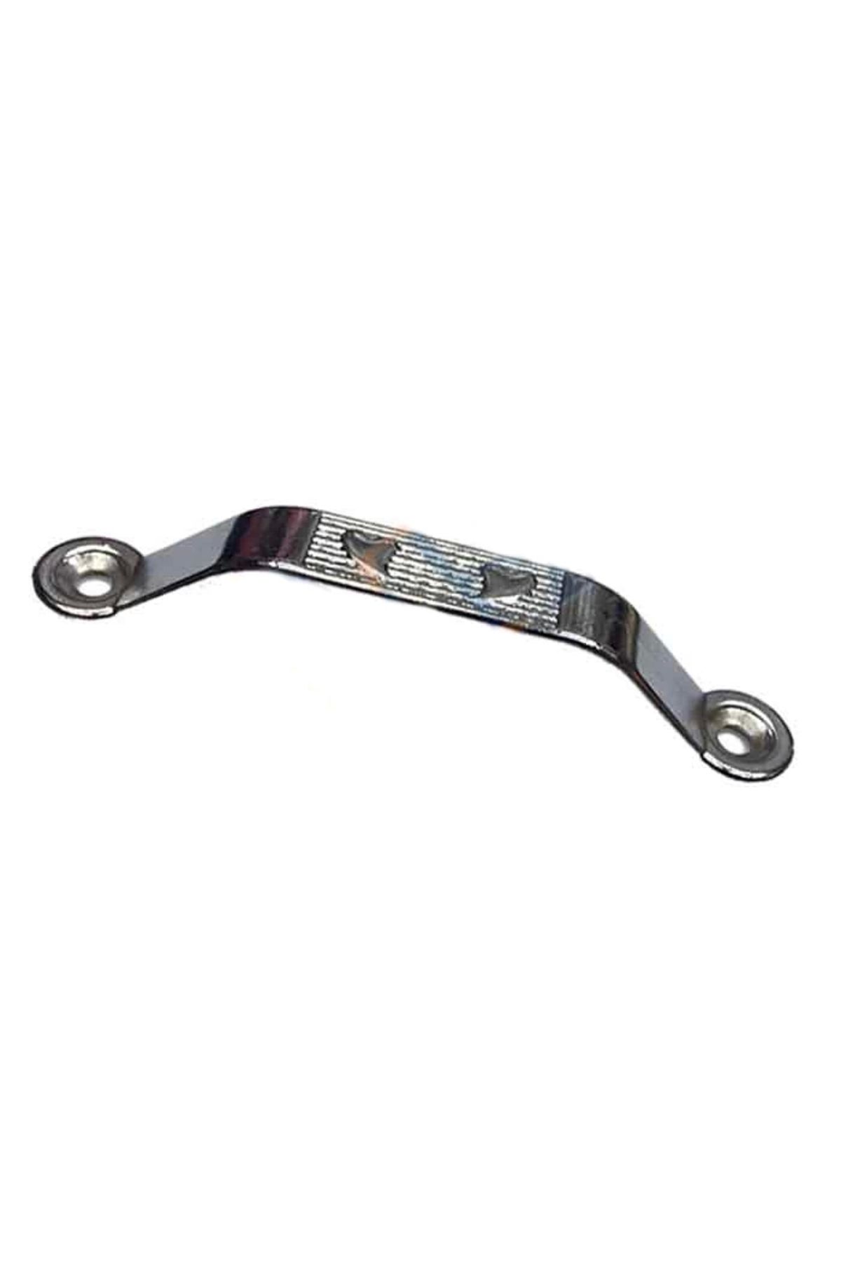 Nemere Dekoratif Zamak Kulp Dıştan - 64mm, Nikel, 1 Adet
