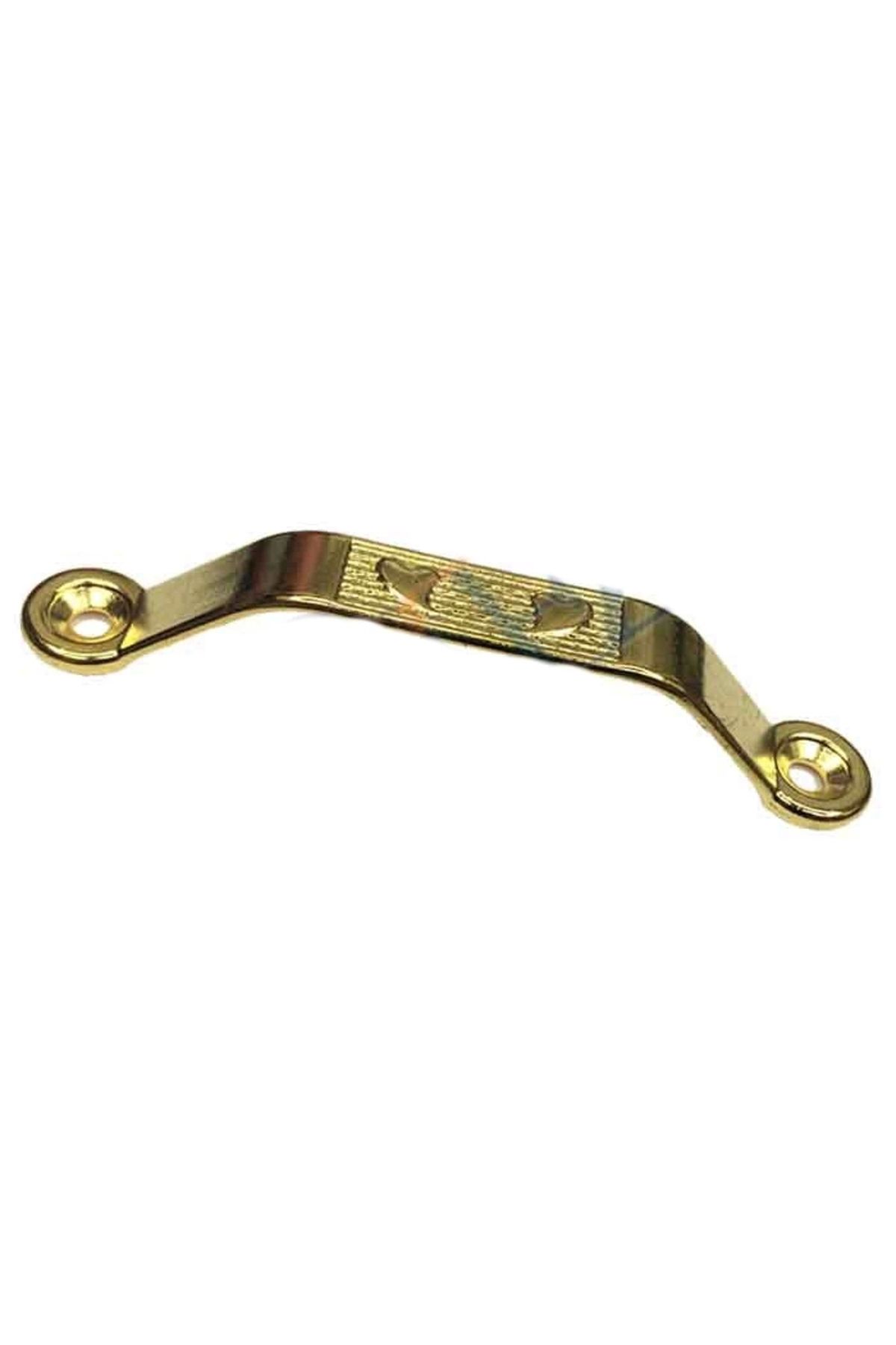 Nemere Dekoratif Zamak Kulp Dıştan - 64mm, Sarı, 1 Adet