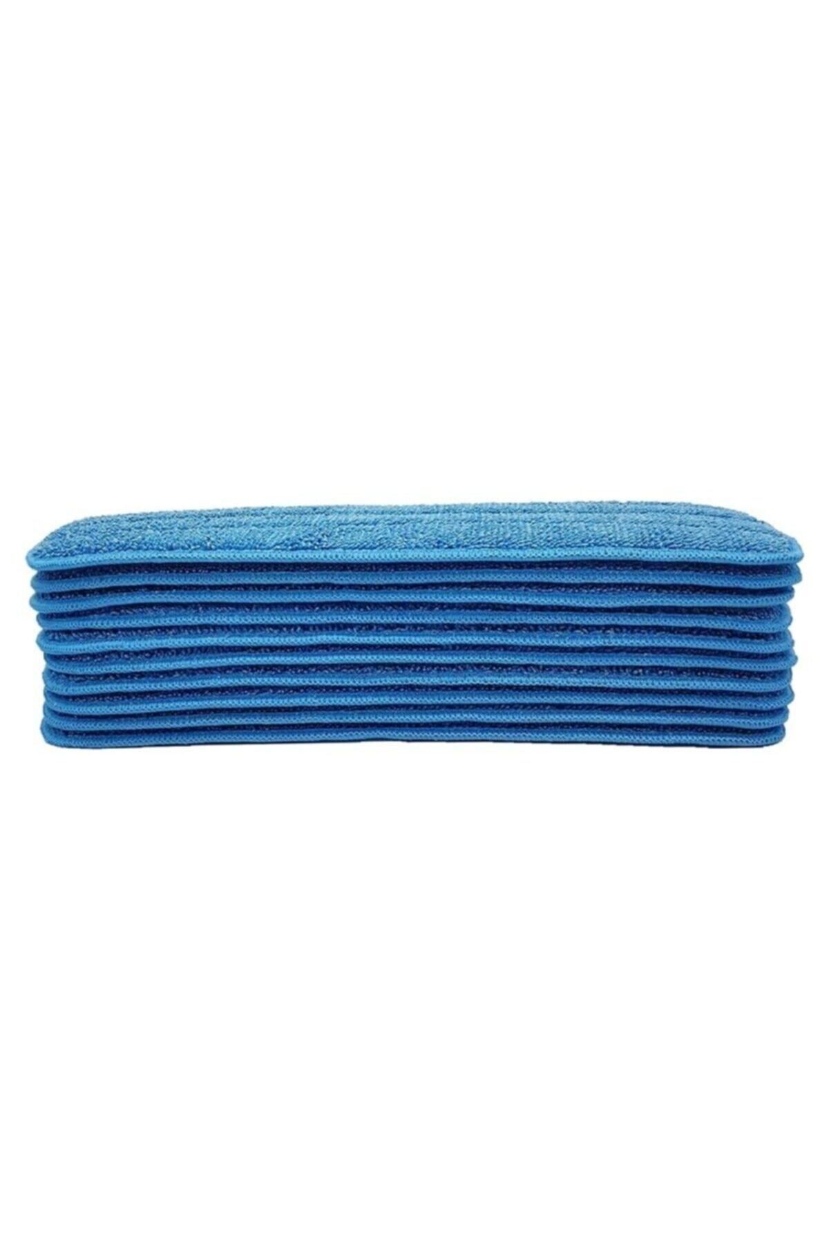 teknotrust 10 Paket Mikrofiber Temizlik Pedleri, Islak ve Kuru Zemin Uyumlu, Yedek Kafa Dahil
