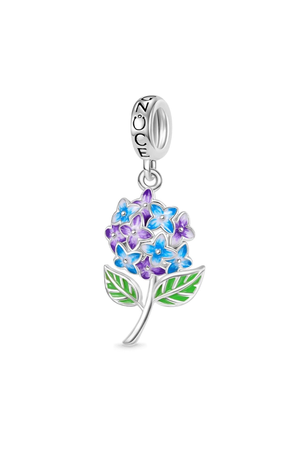 Gnoce Ortanca Charm, 925 Ayar Gümüş