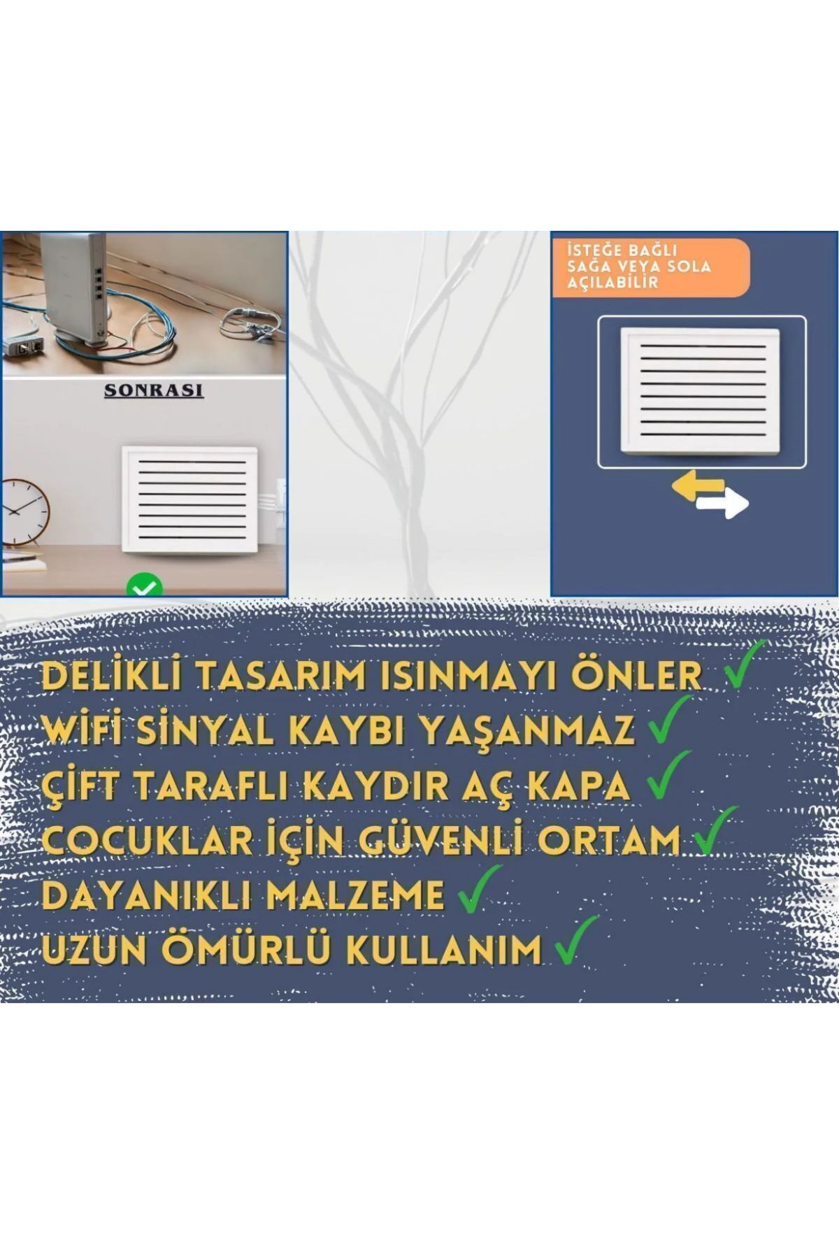 OĞUZLAR MOBİLYA MODEM GİZLEME KUTUSU