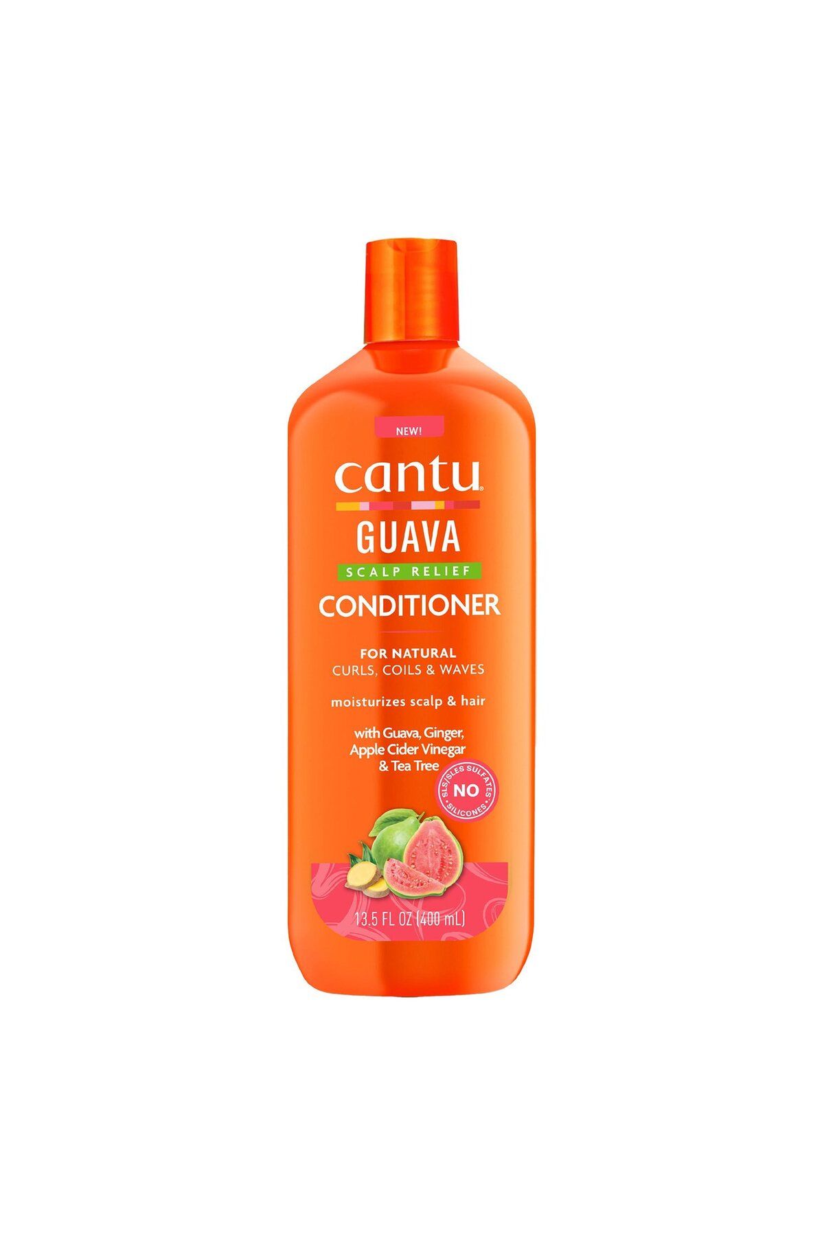 Cantu-Guava & Ginger Anti-Dandruff Shampoo 400 ml Flake Control & Scalp Refresh with Shea Butter, 1