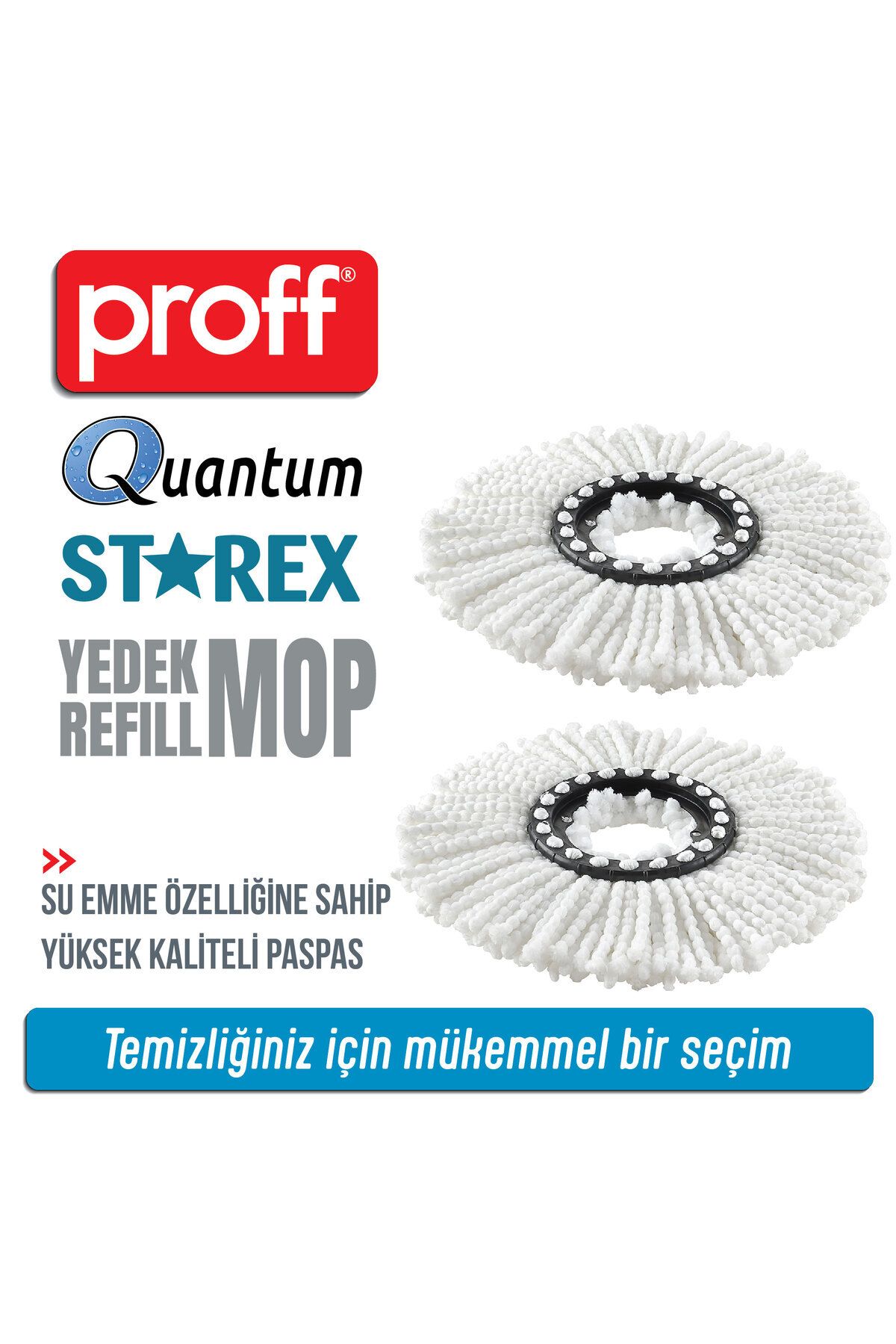 teknotrust Yedek Mop Seti 2’li, Temizlik İçin Pratik ve Güçlü Temizlik Çözümü