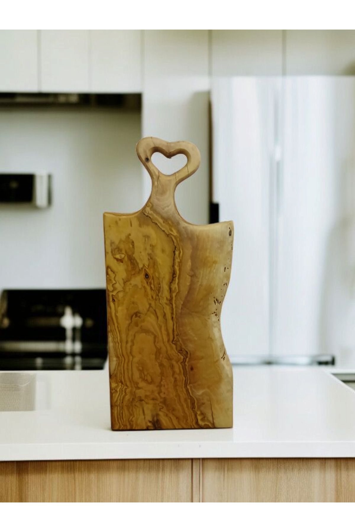 Aksoy Wood ZEYTİN AĞACINDAN KESME TAHTASI 48x21x2.2cm