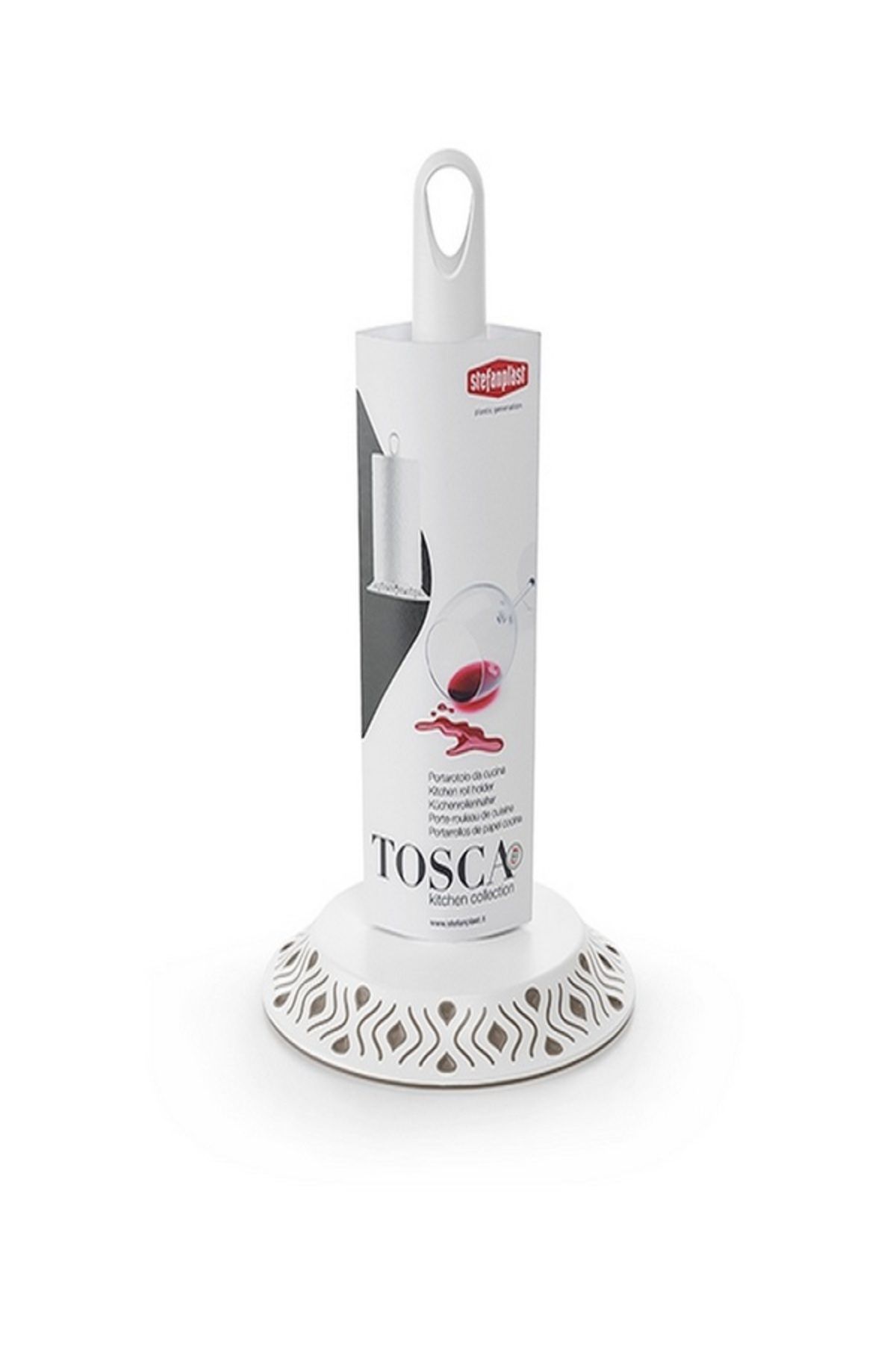 Stefanplast-Practical Design Wide Base BPA-Free Kitchen Roll Holder 1