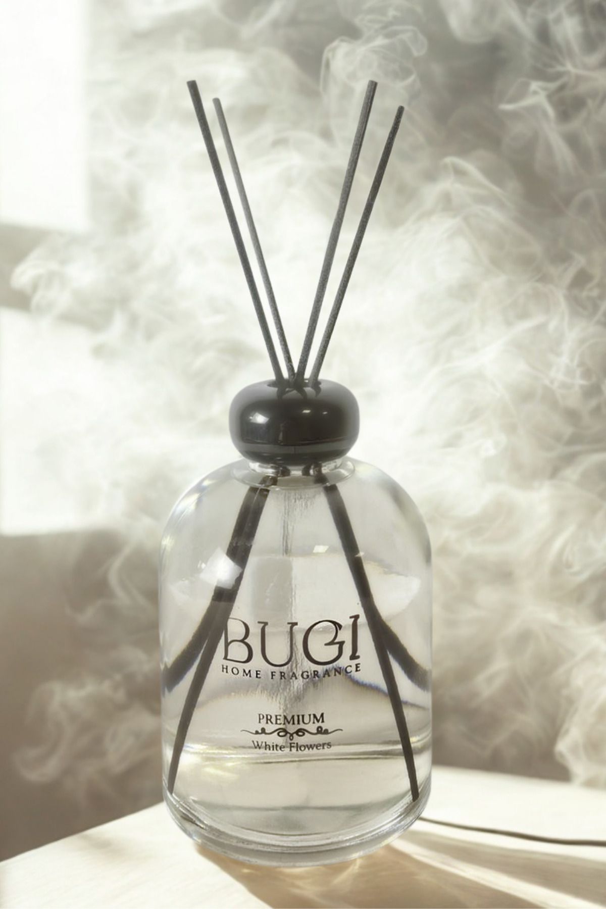 BUGİ HOME COLLECTİON White Flowers Çubuklu Ev, Oda Kokusu Odunsu Oda Kokusu 500ml