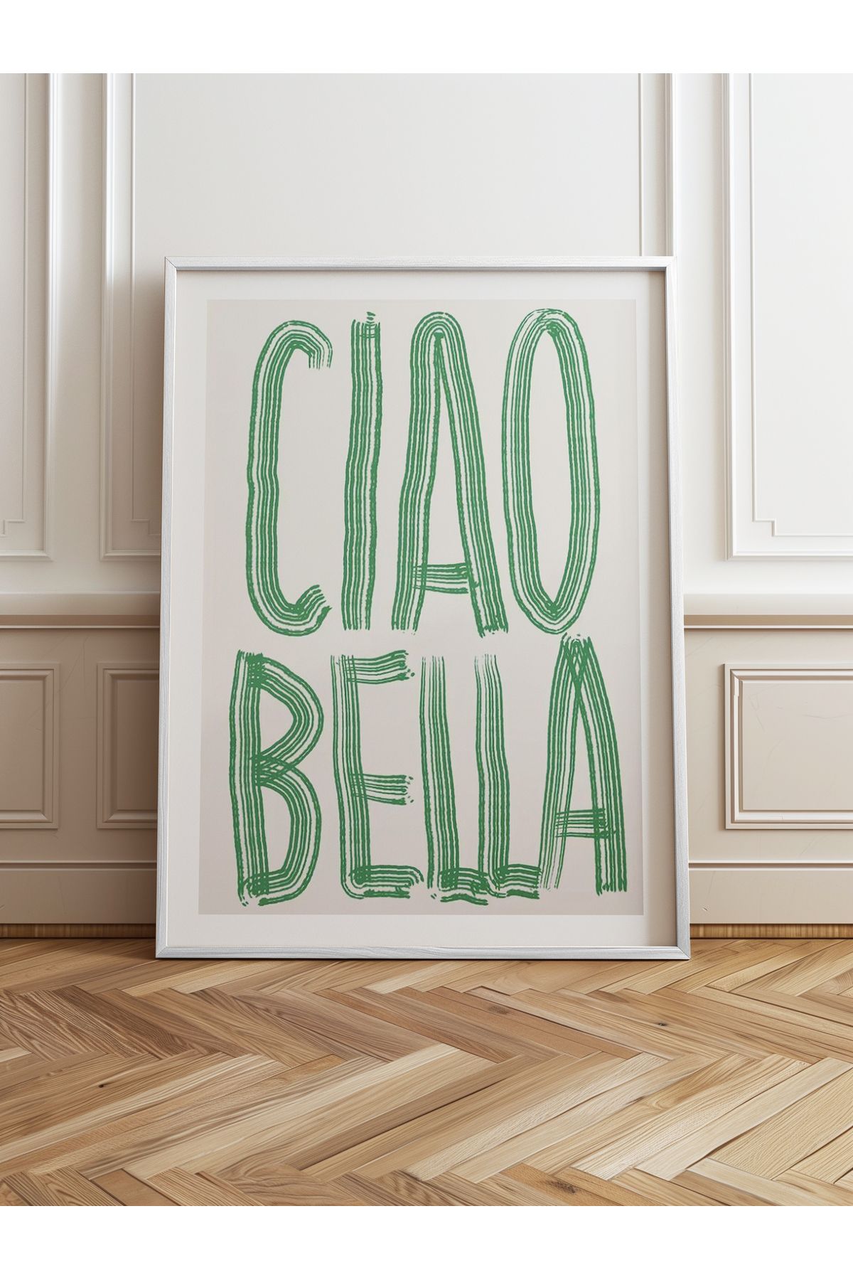 HOMEPACK Tekli Ahşap Çerçeveli Tablo Tek Parça Poster Tablo TK/800-1