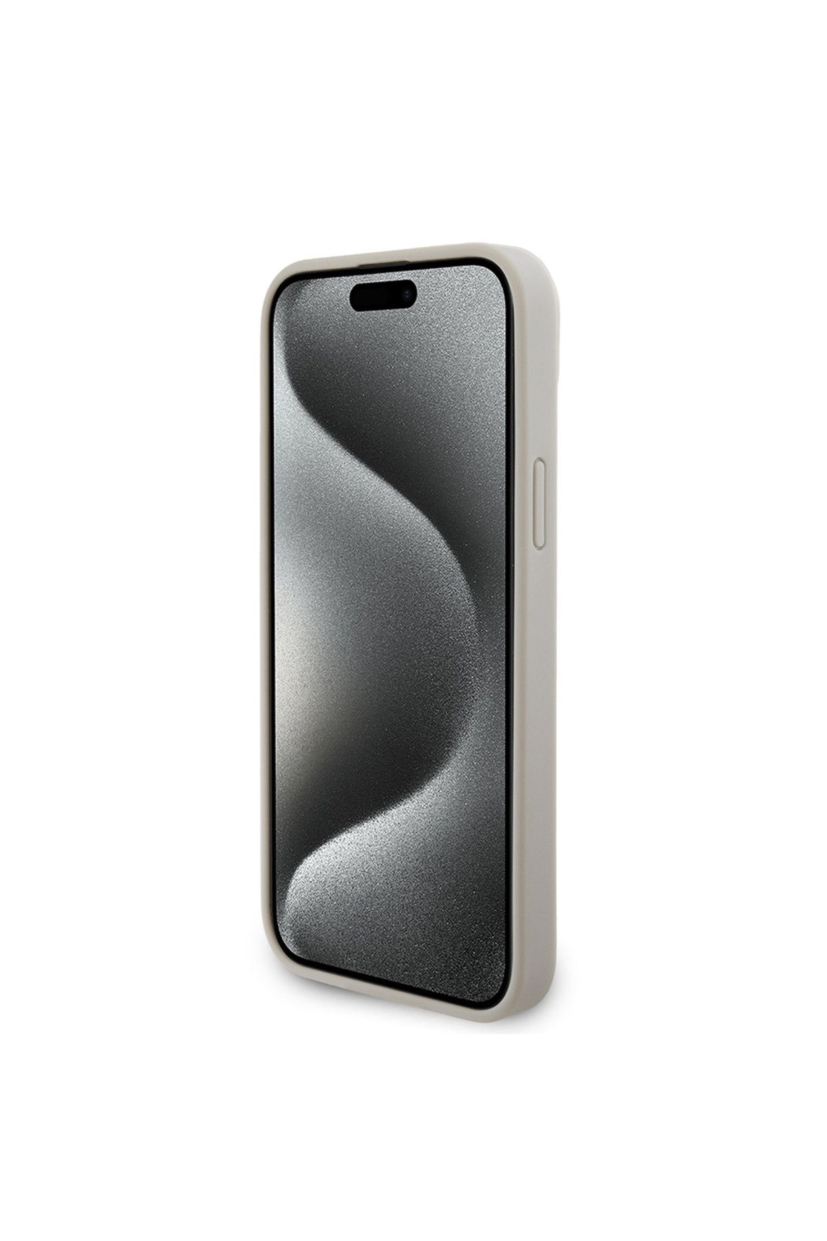 Guess-Case for iPhone 15 - Guess Croco Triangle Metal Logo (GUHCP15SPCRTHCD) - Gold 2
