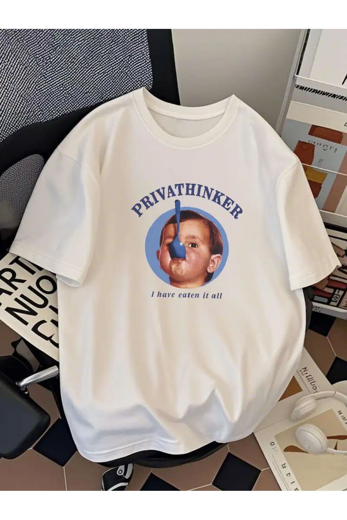 Touz Moda Privathinker Baby Unisex Oversize T-shirt