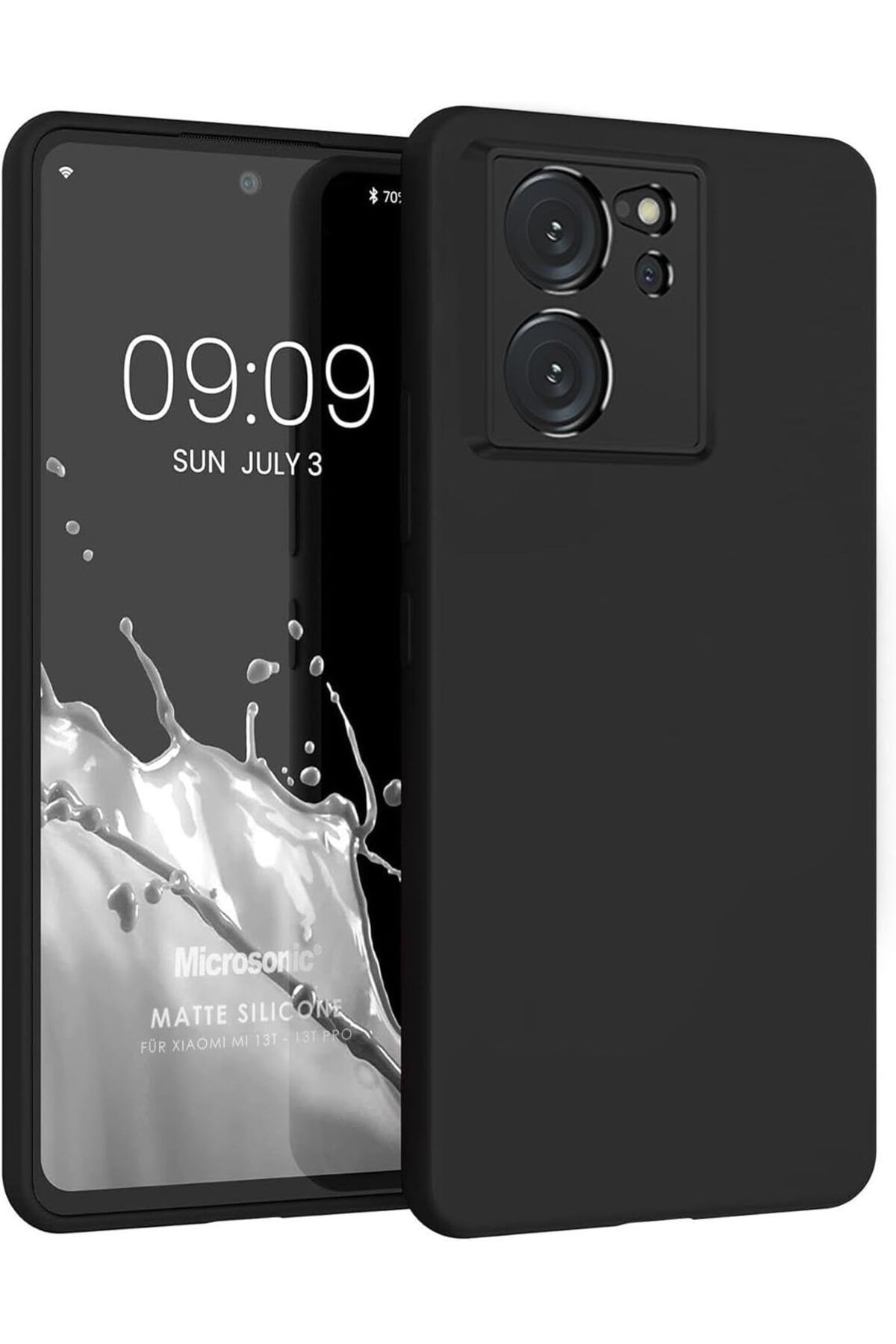 STOREMAX EMN Matte Silicone Xiaomi Mi 13T için Kılıf Siyah [Mi 13T ile Uyumlu Kılıf - Siyah] Cİ ST5 11