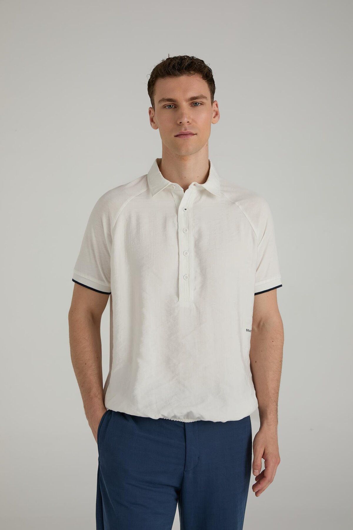 Brand Up BRANDUP Pamuk Modal Reglan Polo T-shirt