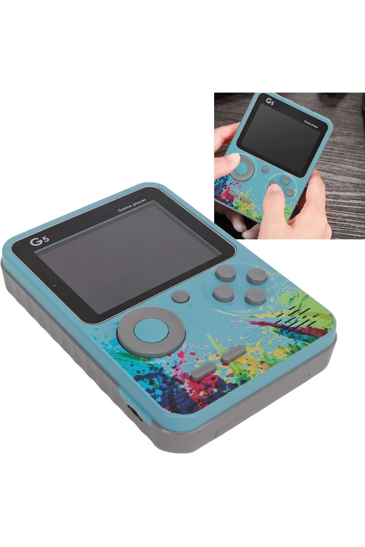 Vemora 3 İnç Ekran 500 Oyunlu Game Box Mini Taşınabilir Oyun Konsolu