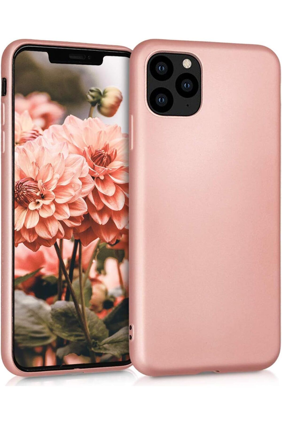 STOREMAX EMN Matte Silicone iPhone 11 Pro (5.8'') için Kılıf Rose Gold [iPhone 11 Pro ile Uyumlu Kılıf