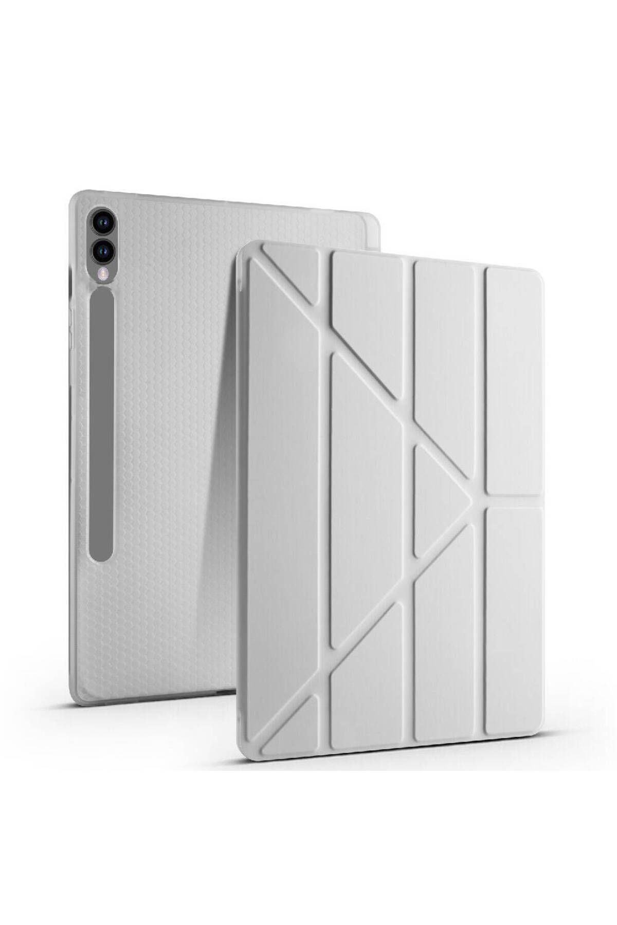 Nezih Case Samsung Tab S10 FE Plus 13,1 inch Uyumlu Trifolding Kalem Bölmeli Standlı Uyku Modlu Kılıf