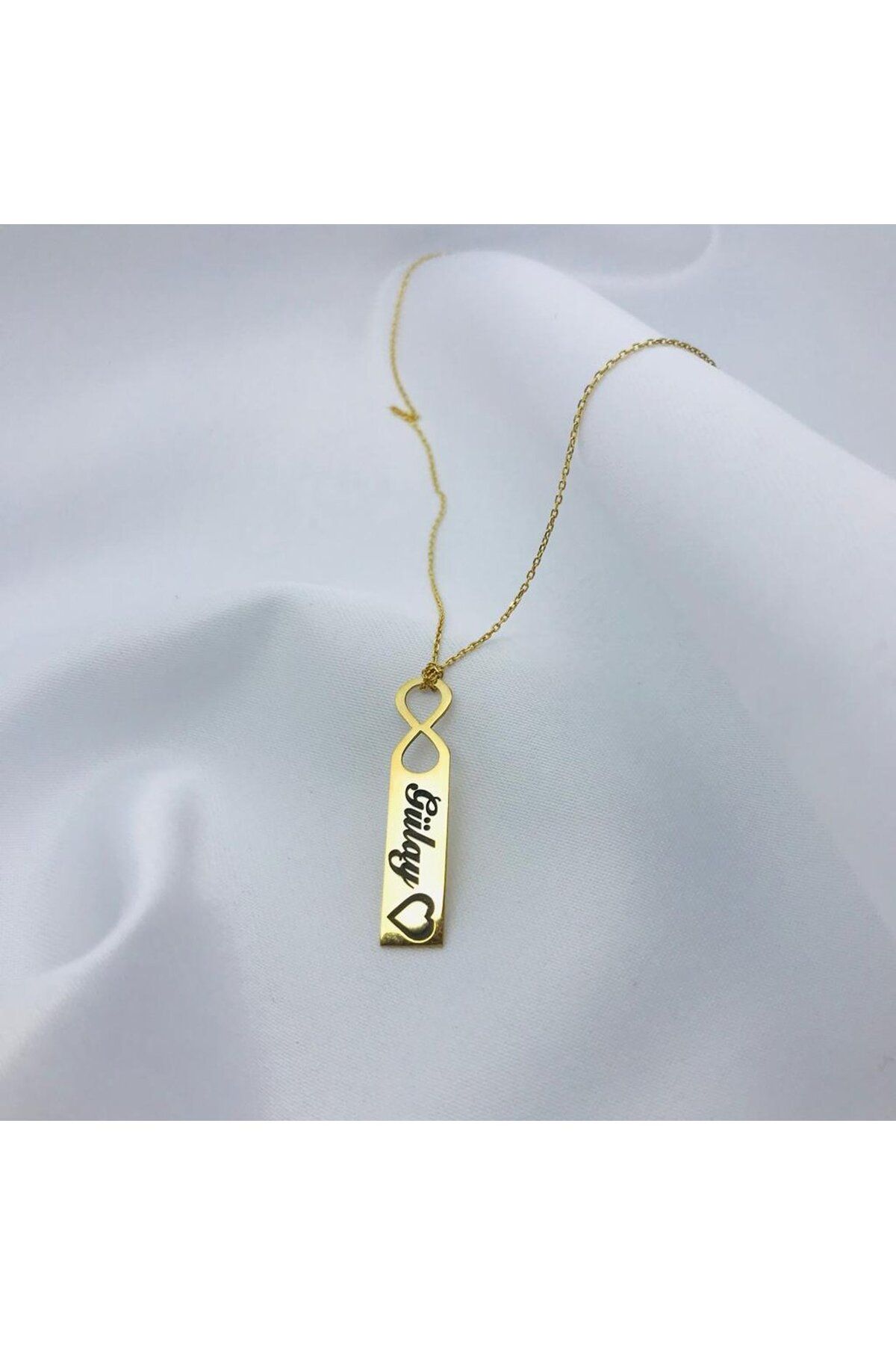 ÜRGÜP TAKI DİKEY SONSUZLUK İSİM KOLYE GÜMÜŞ KİŞİYE ÖZEL