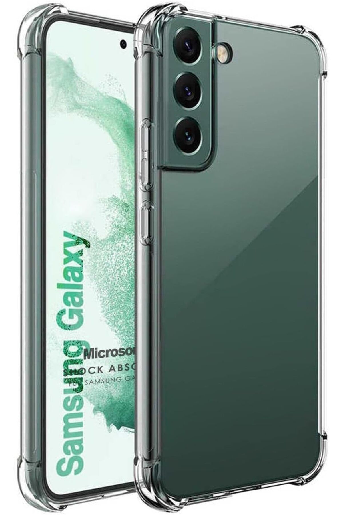 STOREMAX EMN Galaxy S22 Plus için Kılıf Shock Absorbing Şeffaf [Galaxy S22 Plus ile Uyumlu Kılıf - Şe
