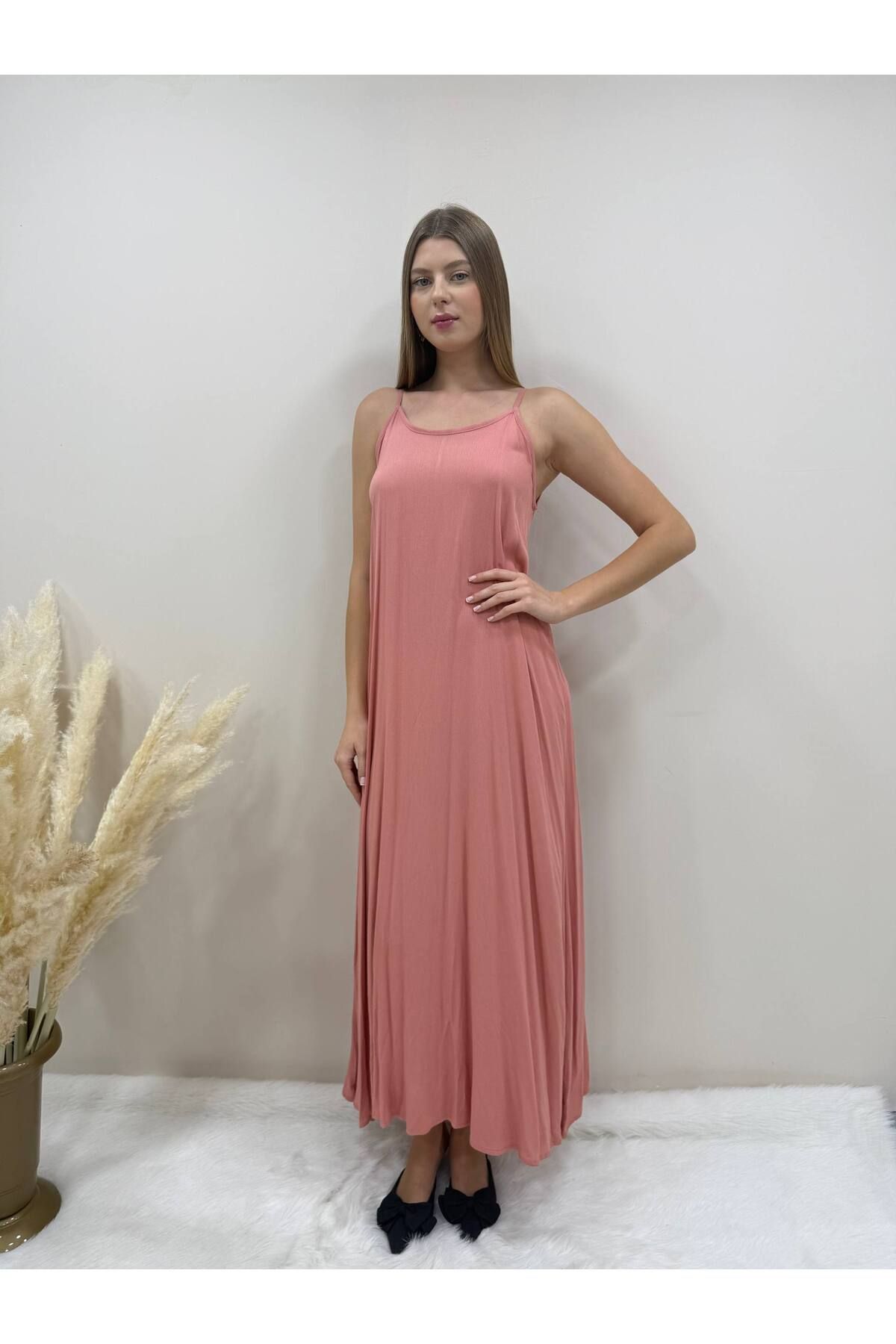 AsprinFashion ASKILI ELBİSE PEMBE