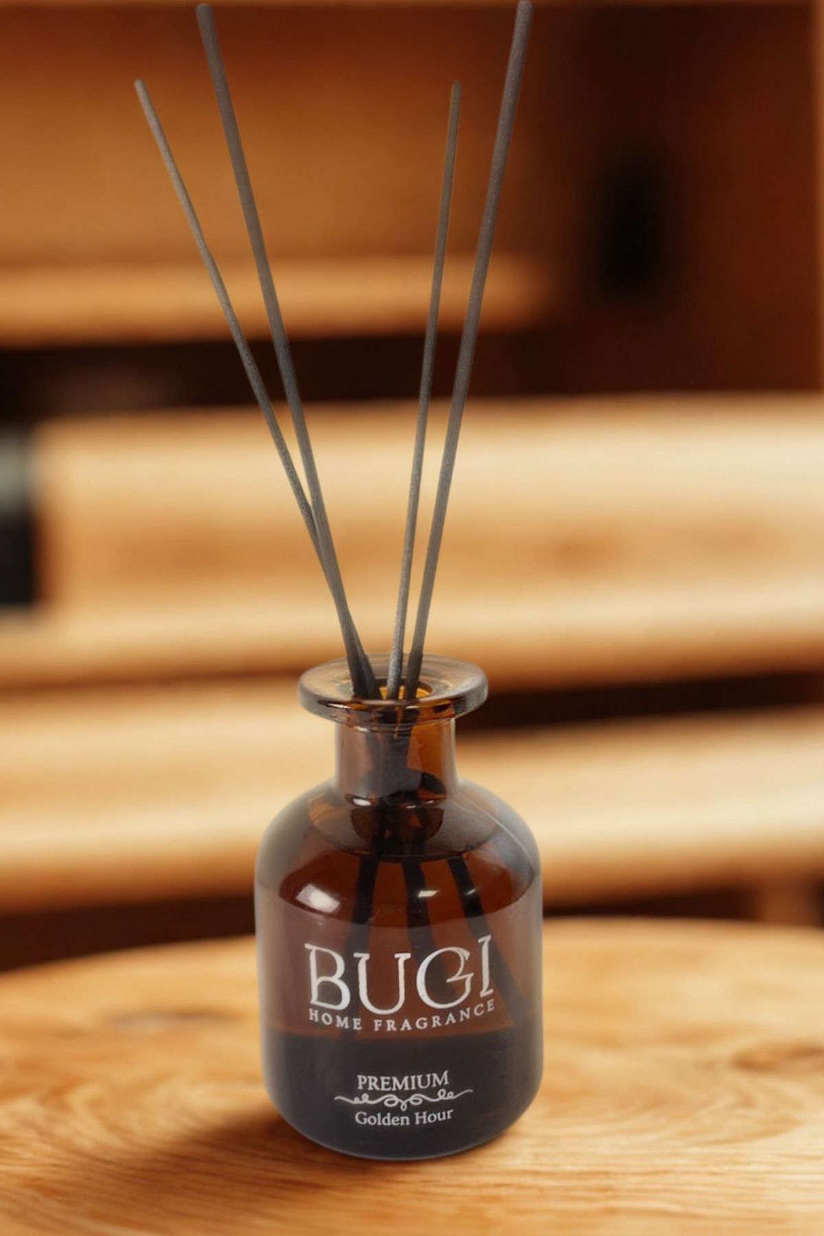 BUGİ HOME COLLECTİON Golden Hour Çubuklu Ev, Oda Kokusu Yasemin Oda Kokusu 150ml