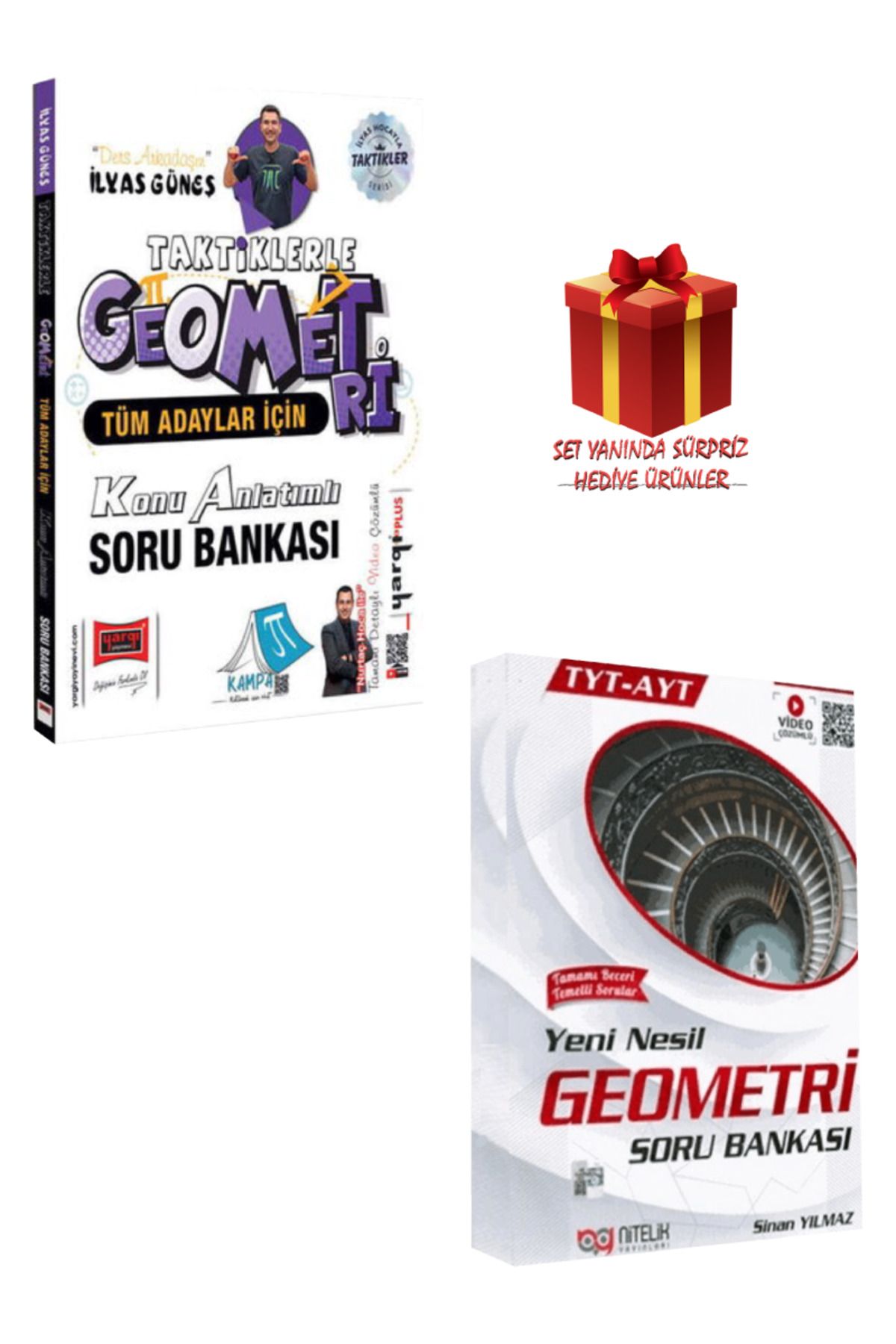 Yargı Yayınları İlyas Güneş Tüm Adaylar İçin Taktiklerle Geometri Konu Anlatımlı Soru Bankası+ Geometri Soru Bankası