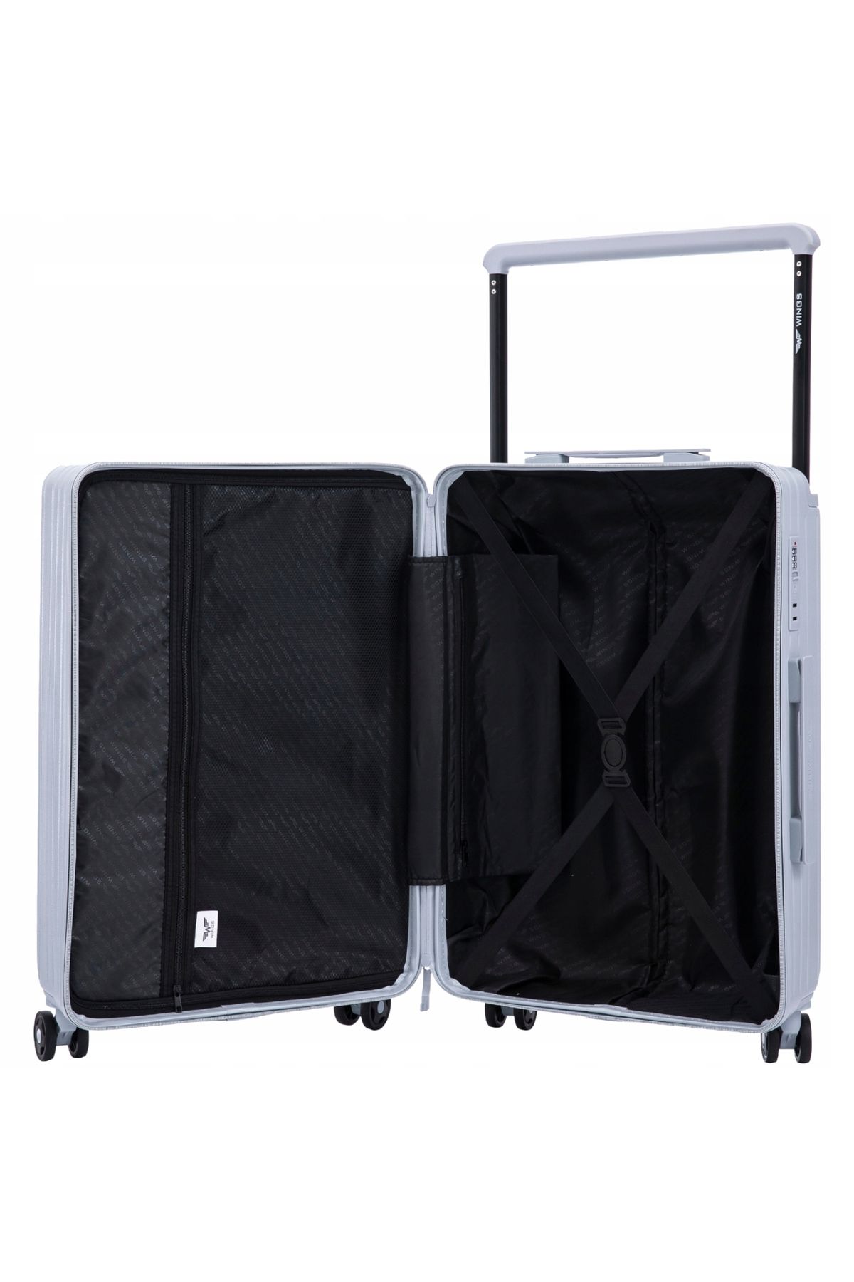 World Of Wings-Wings BUNTING Large Hard Shell Suitcase - Blue TSA LOCK 5