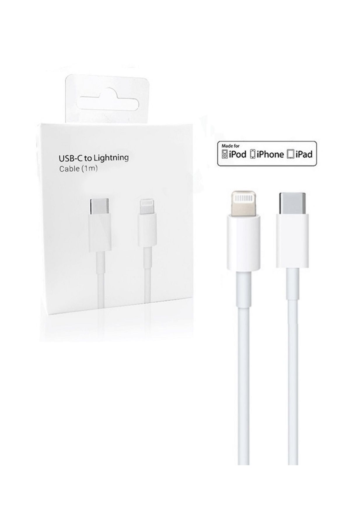 DAO-Cablu DATE/INCARCARE compatibil Apple 4GN33Z/A - USB C Lightning , 96W, 4.7A, 1m - alb 1