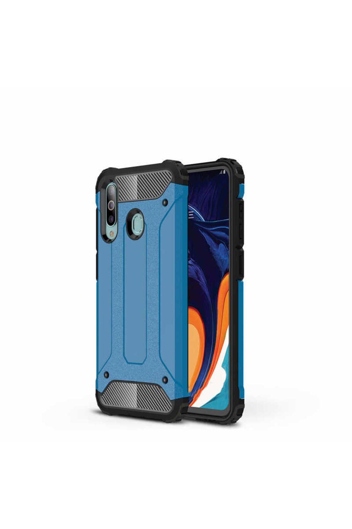 halkhouse Galaxy A20S Kılıf Zırh Tank Sert Korumalı Silikon Crash Silikon Kapak