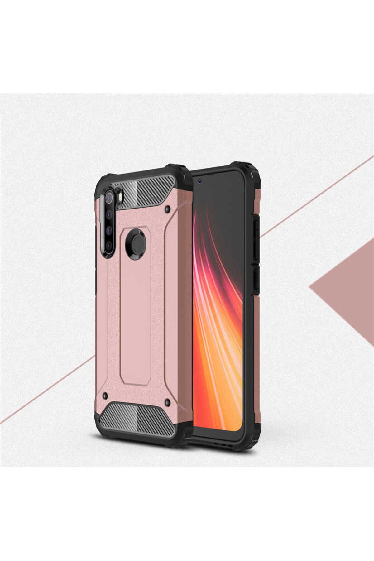 halkhouse Xiaomi Redmi Note 8 Kılıf Zırh Tank Sert Korumalı Silikon Crash Silikon Kapak
