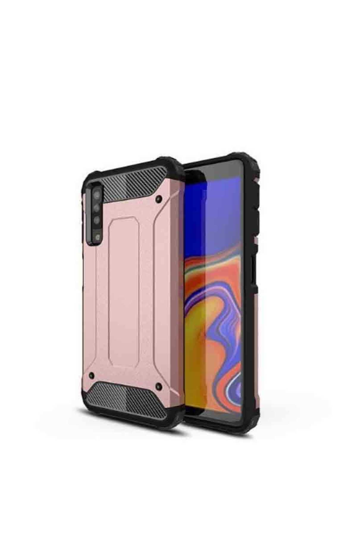 halkhouse Galaxy A7 2018 Kılıf Zırh Tank Sert Korumalı Silikon Crash Silikon Kapak