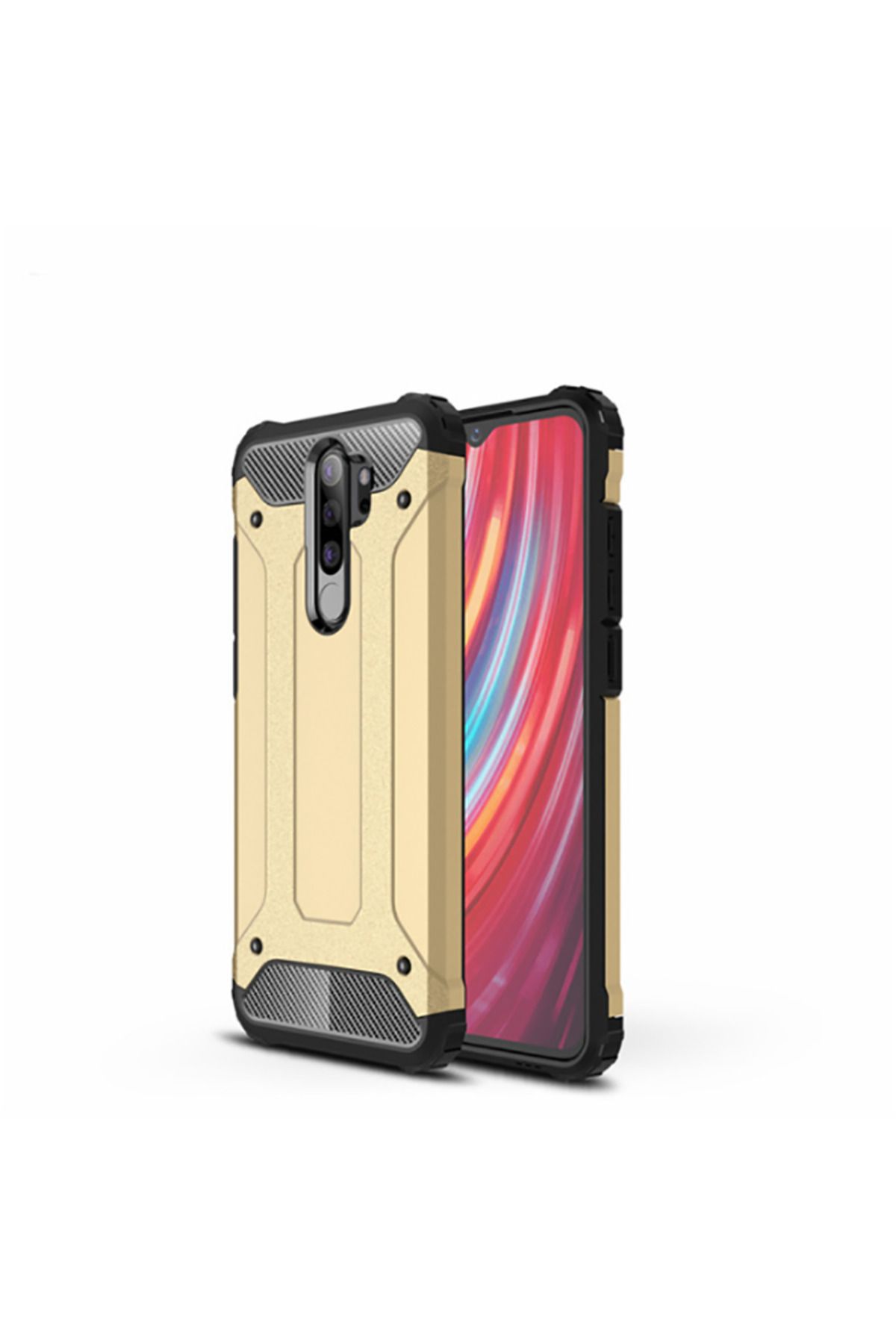 halkhouse Xiaomi Redmi Note 8 Pro Kılıf Zırh Tank Sert Korumalı Silikon Crash Silikon Kapak