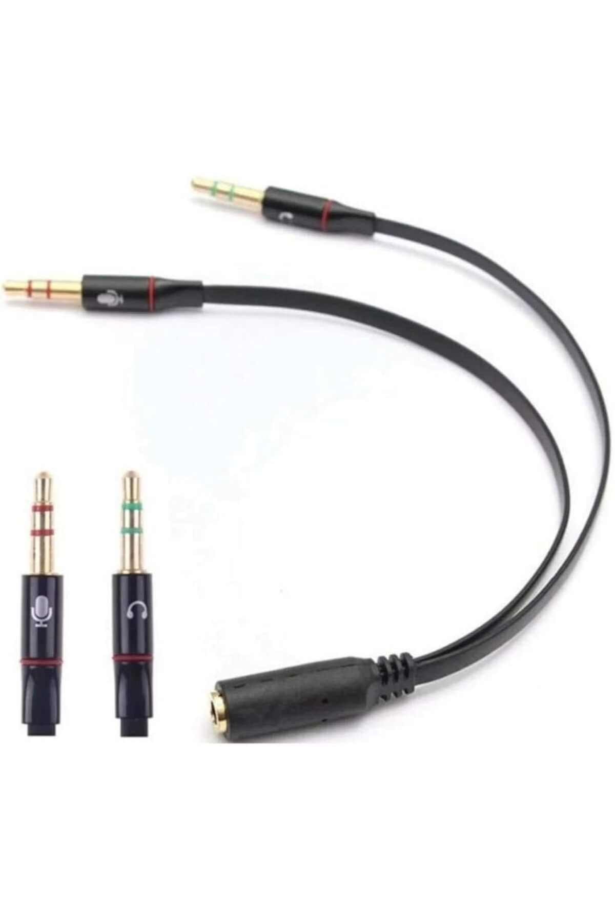 mazıdağı mazzıdağ 4457 Kulaklık Mikrofon Çevirici Ayırıcı Dönüştürücü Çoklayıcı Adaptör new