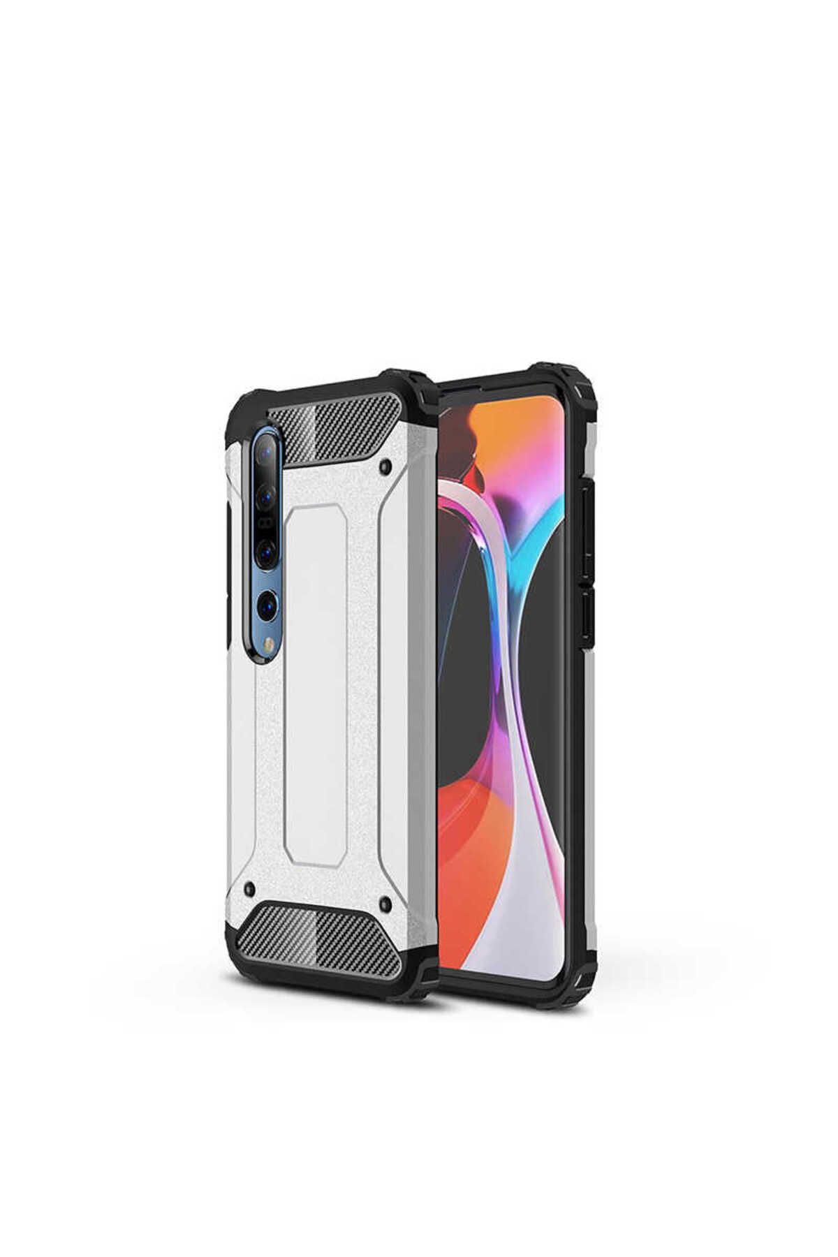 halkhouse Xiaomi Mi 10 Kılıf Zırh Tank Sert Korumalı Silikon Crash Silikon Kapak